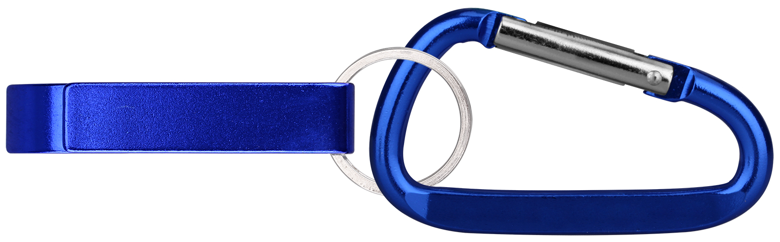 Deluxe plain can and bottle opener with split key ring & carabineer 3