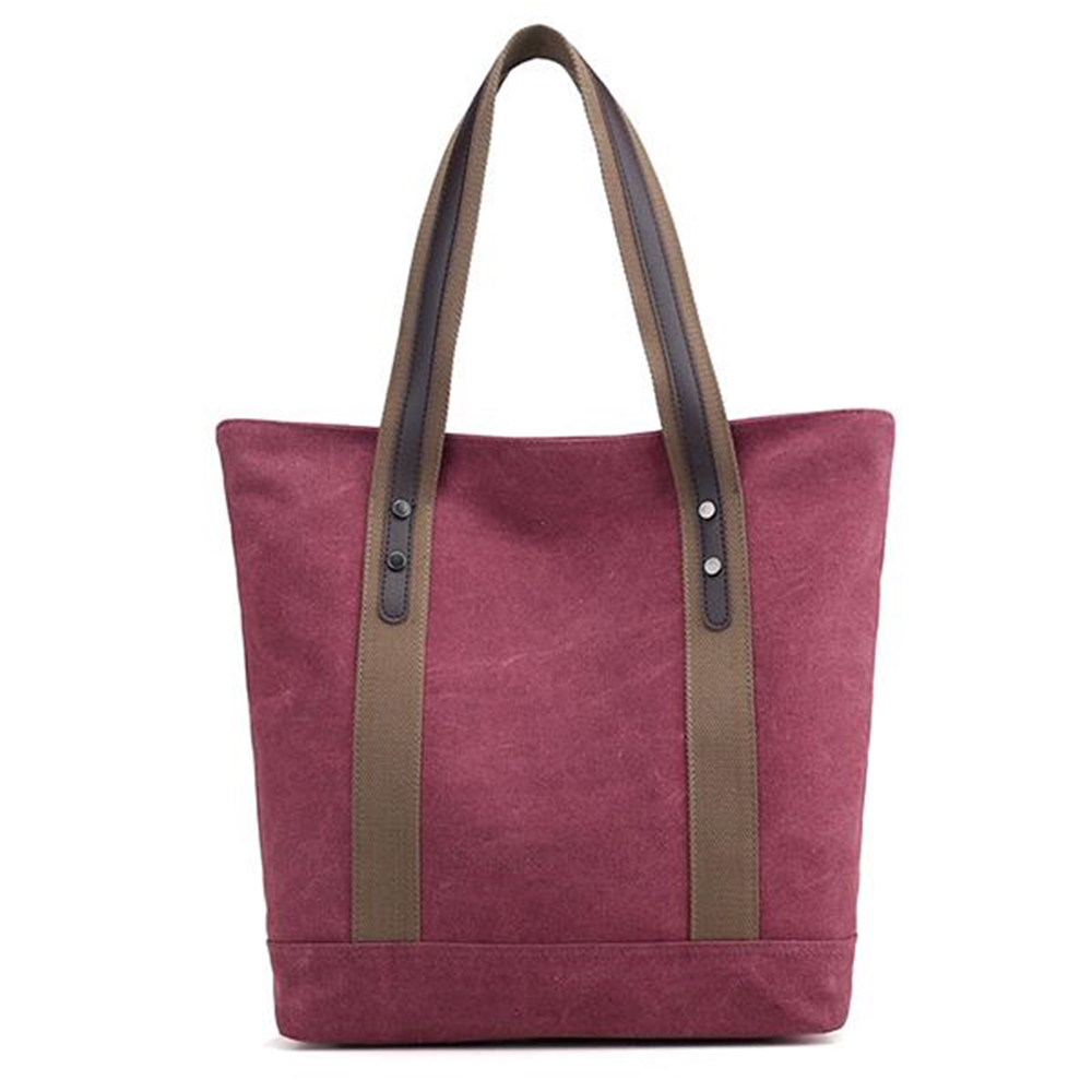 Vintage Women Handle Tote Bag Canvas 8
