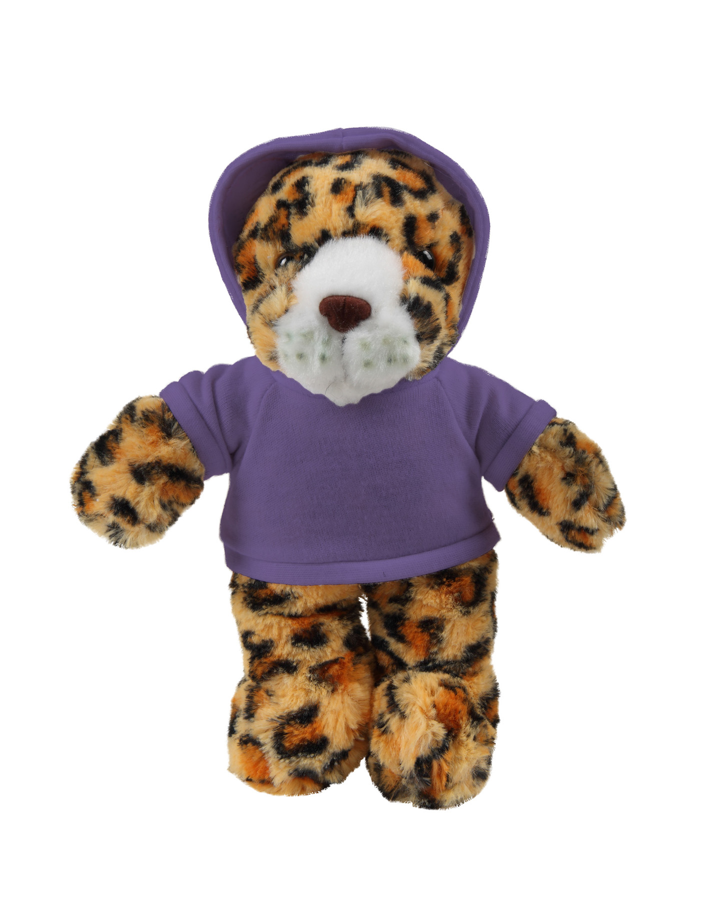 soft plush Leopard with hoodie 15