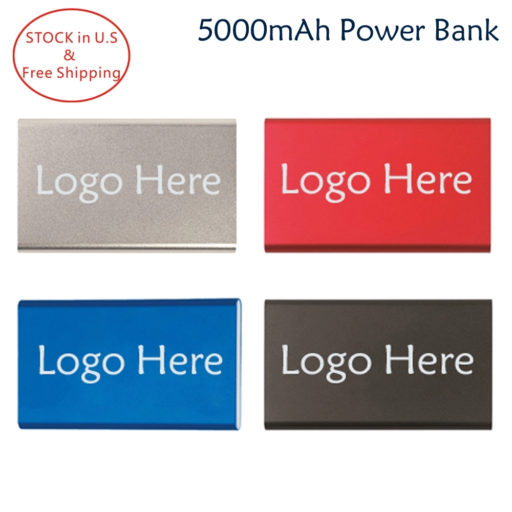 Quick Ship 5000mAh Aluminum Portable Power Bank Charger 5