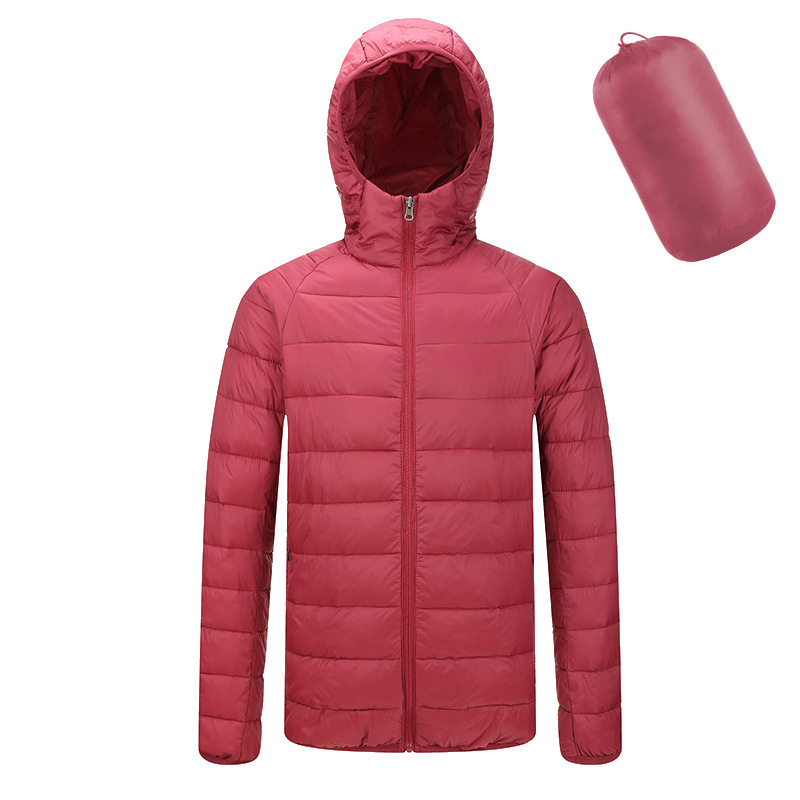 Men's Lightweight Water-Resistant Packable Hooded Puffer Jacket 6
