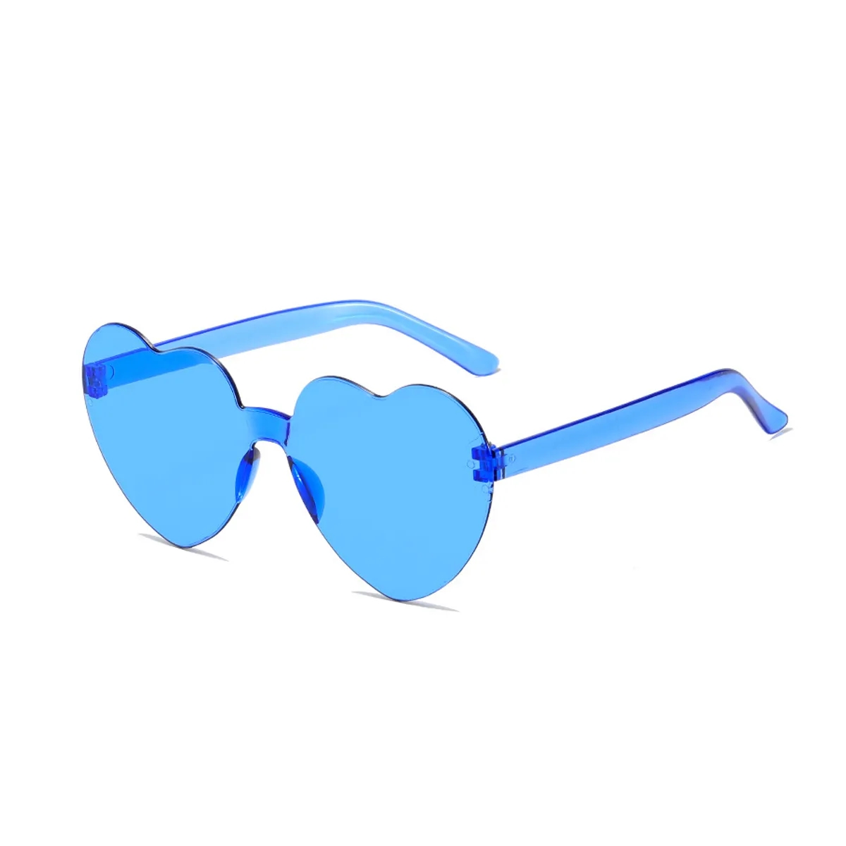 Heart Shaped Rimless Sunglasses 7