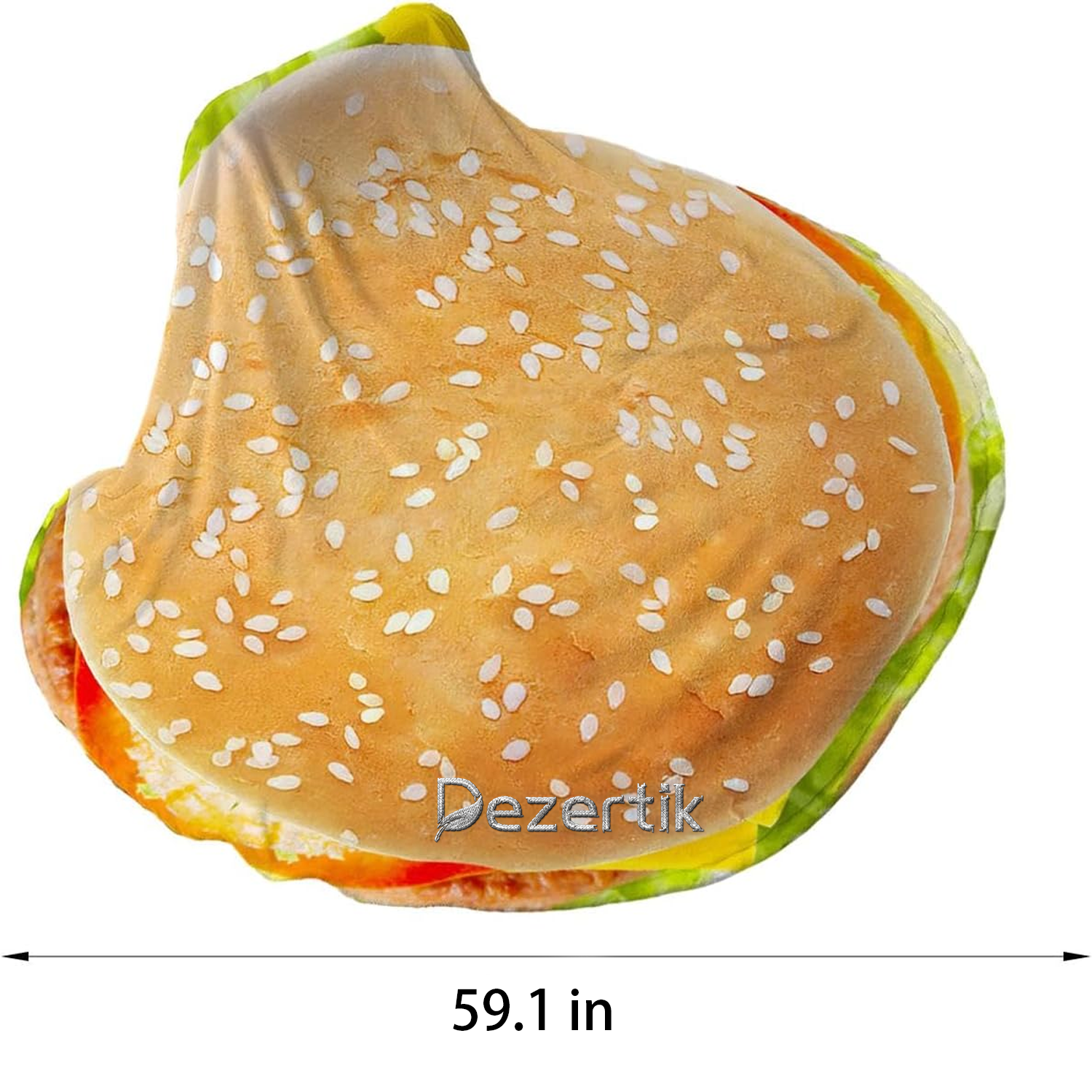 Flannel Fruit Veggie Burrito Blanket 2