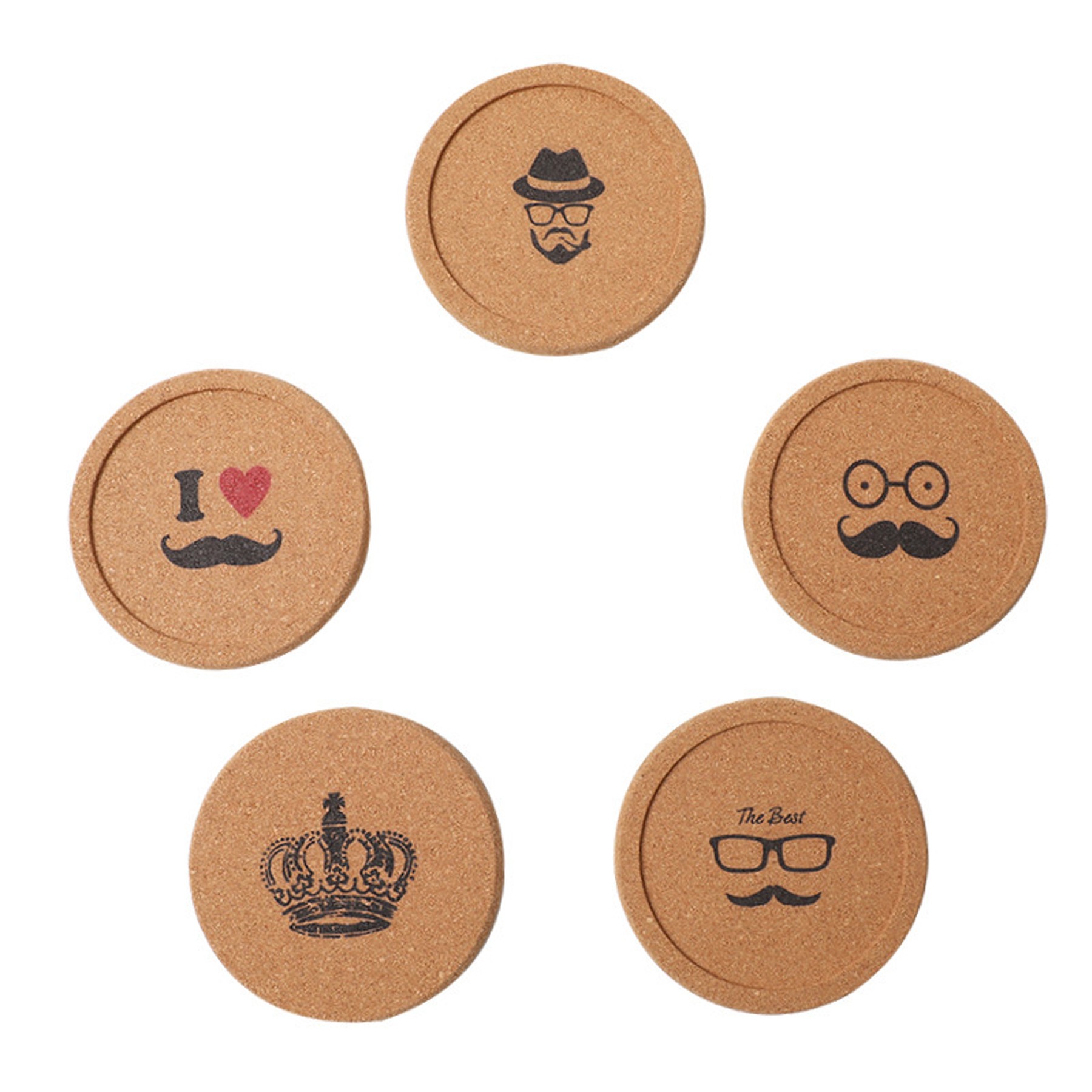 Round Lip Cork Coaster 2