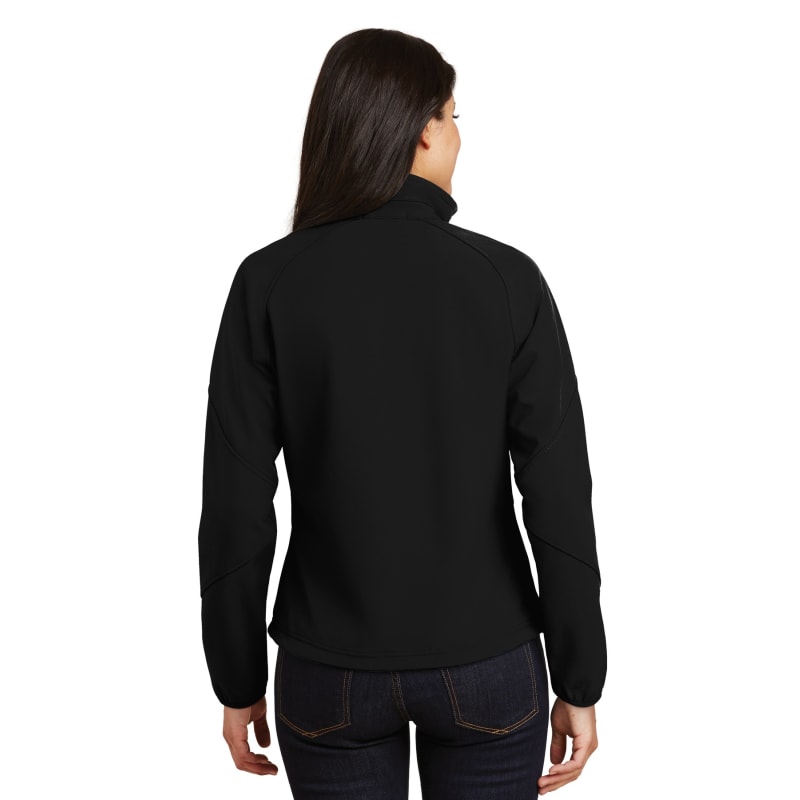 Port Authority Women's Textured Soft Shell Jacket. 4