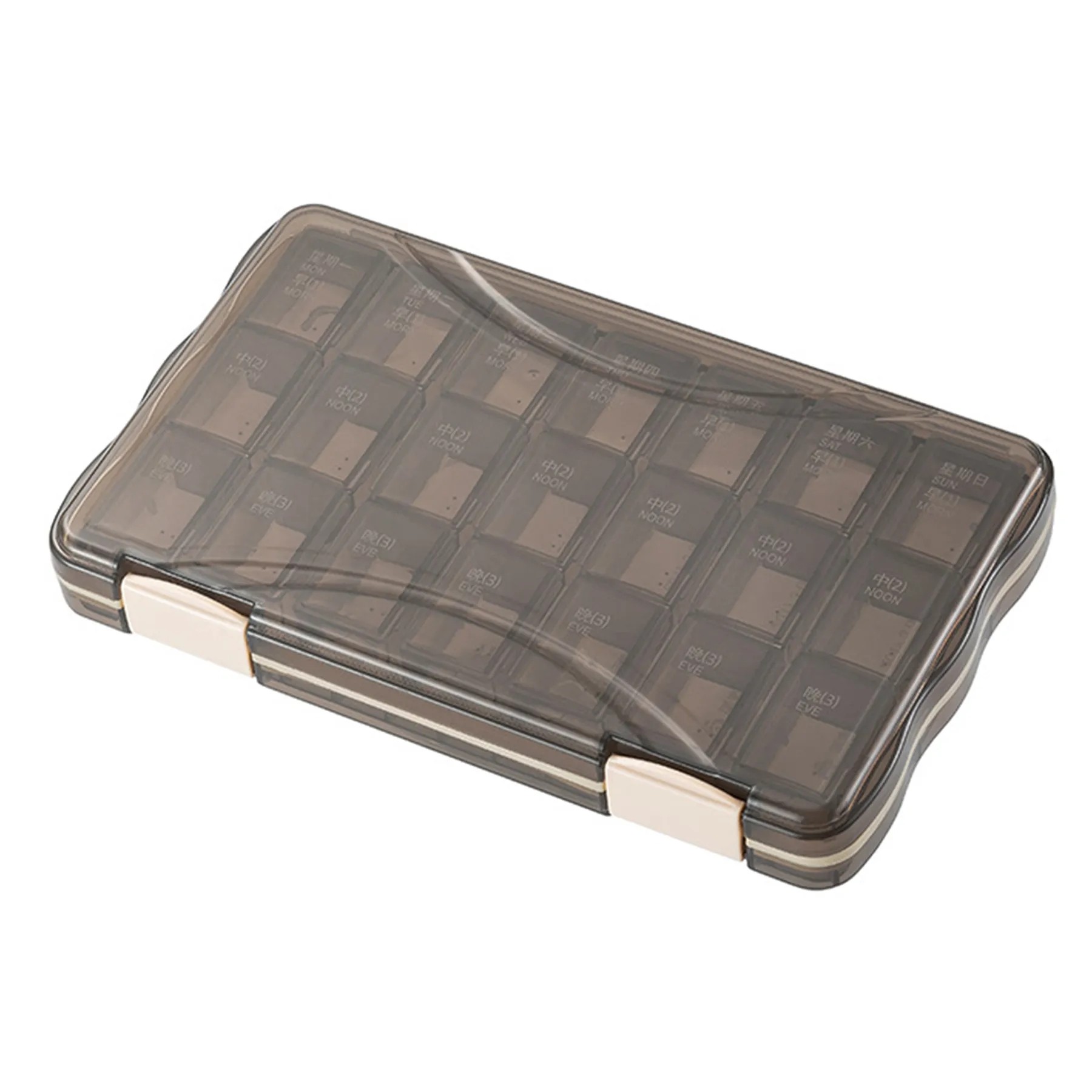 7-Day Pill Box With 21 Compartments 5