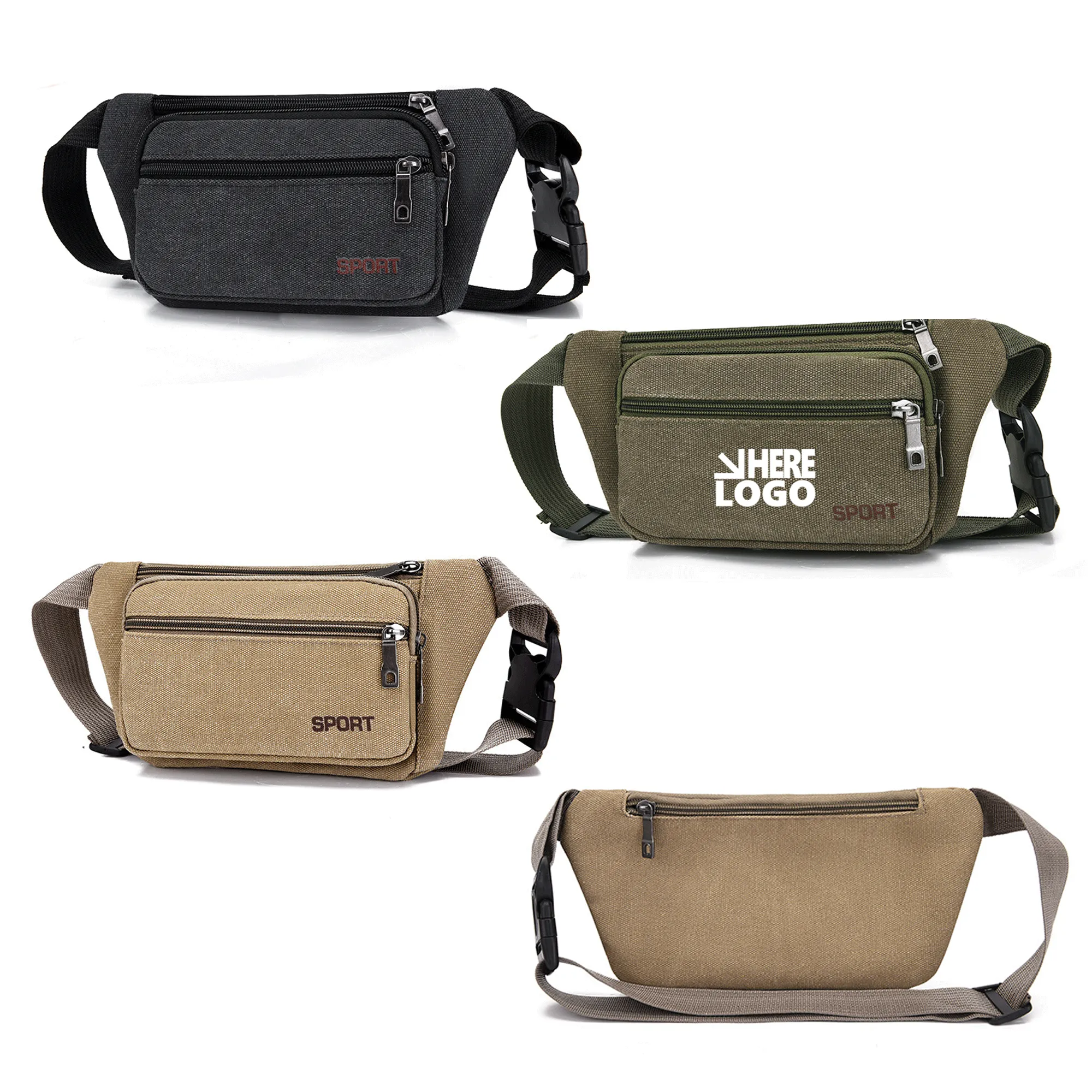 Adjustable Strap Crossbody Waist Bag MOQ 50PCS 1