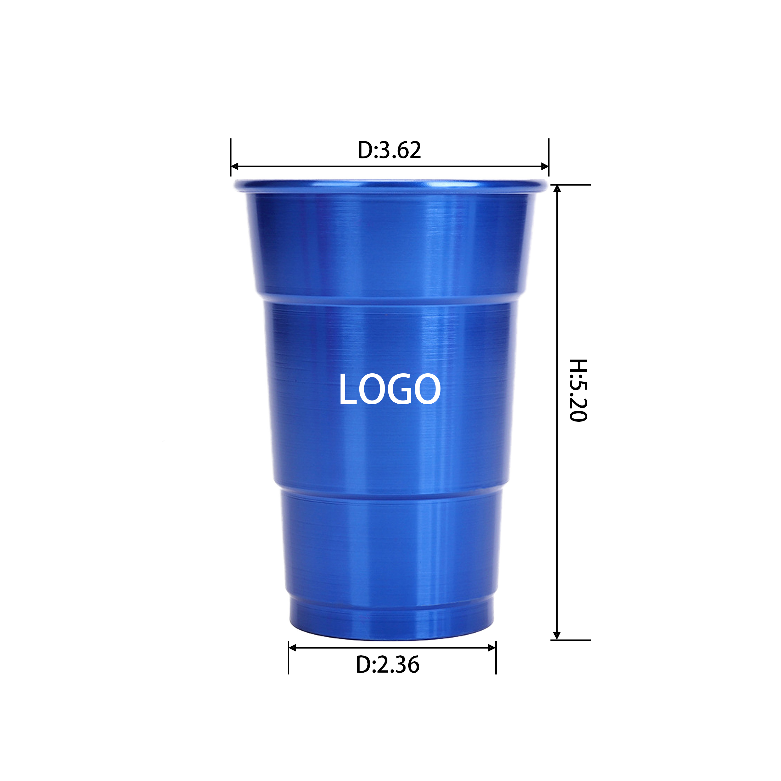 Multifunctional Monochrome Aluminum Cup 3