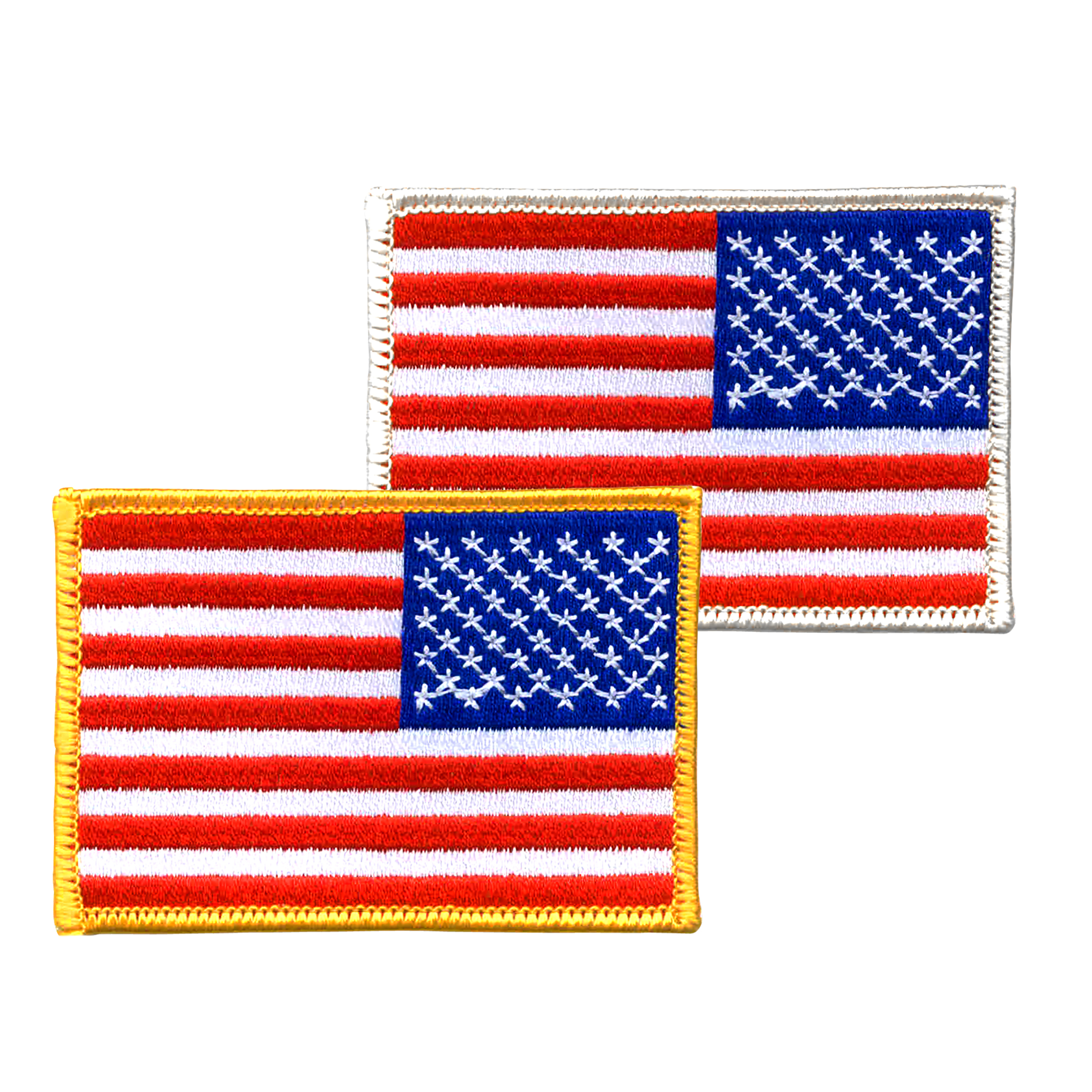 Reverse American Flag Embroidered Patch