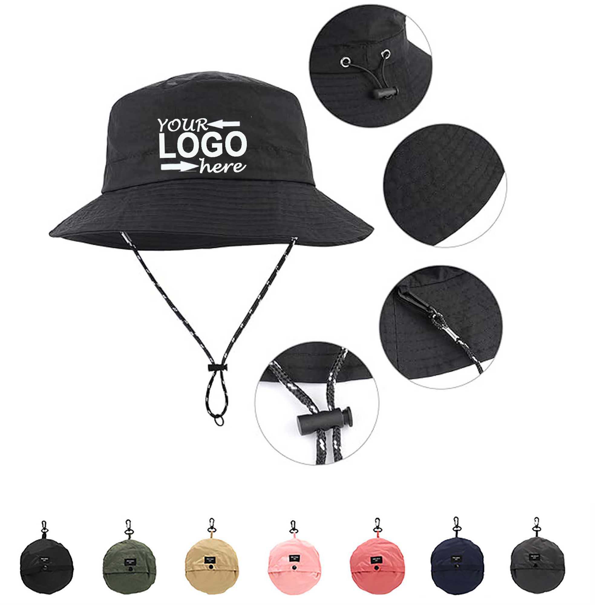Packable Summer Travel Beach Fishing Cap 2