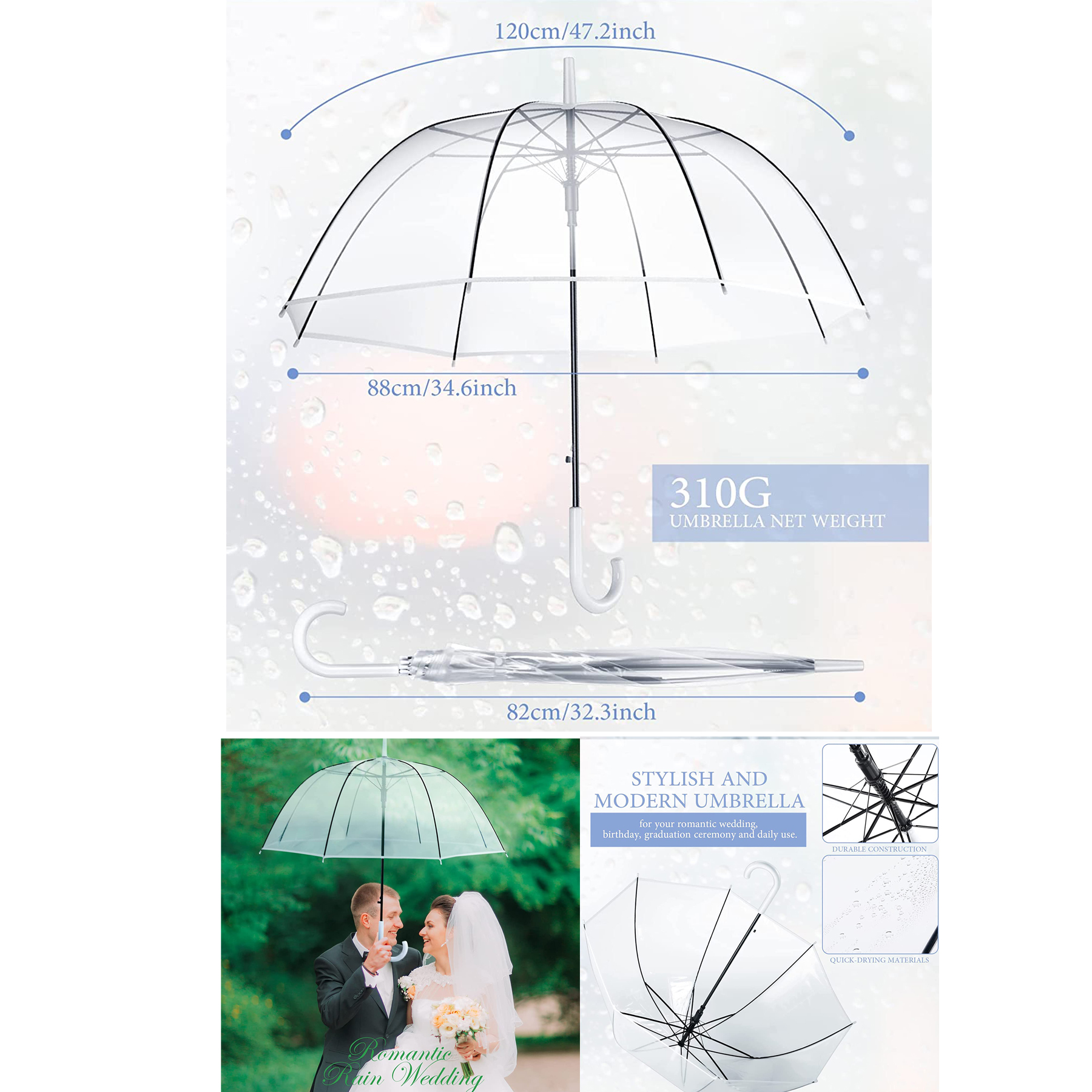 Clear Wedding Umbrella