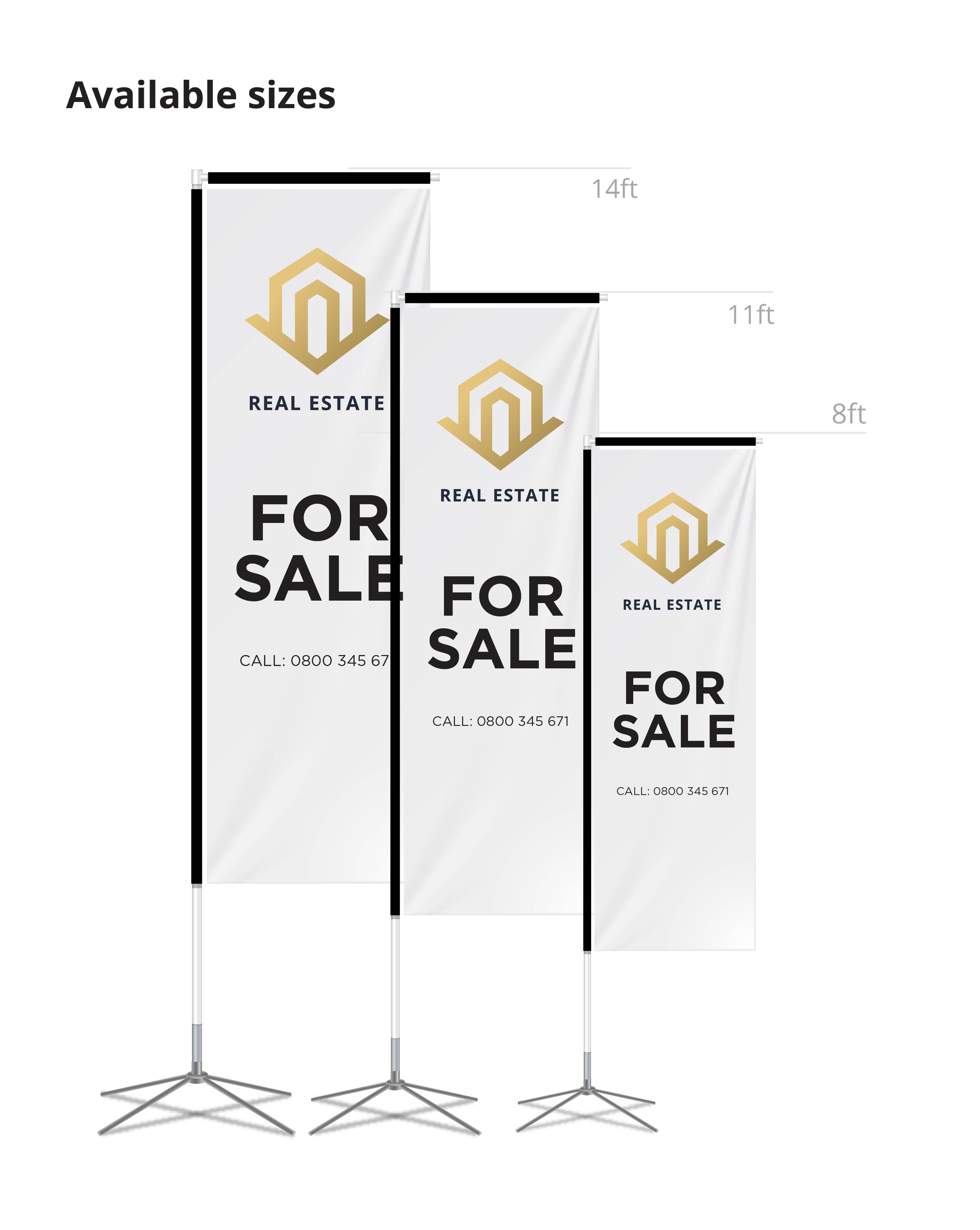 Flying Flag Banner Double Sided Kit (11ft) 7