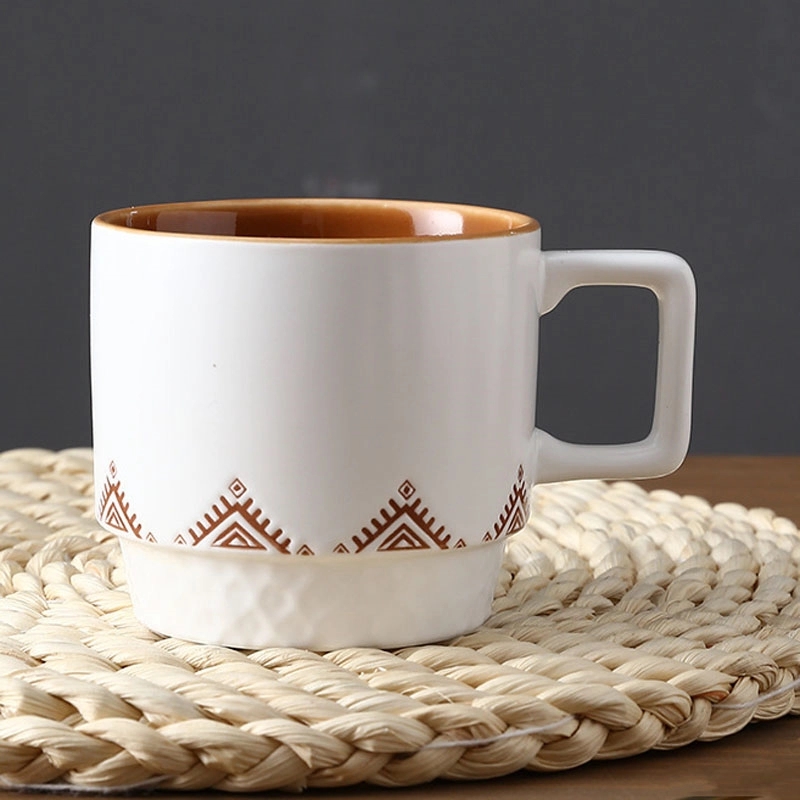 Custom 11 OZ Ceramic Stacking Coffee Mug 3