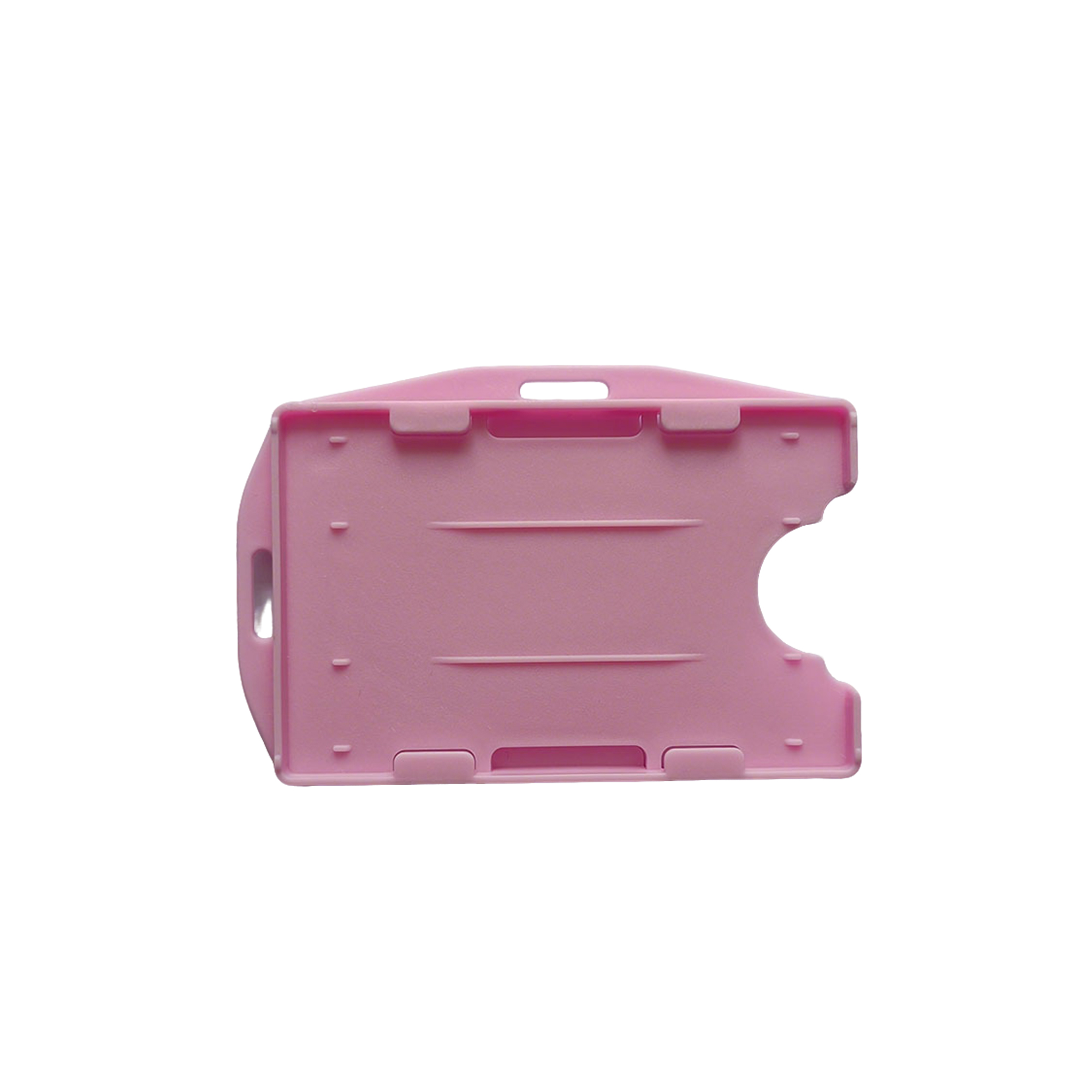 Clear Vertical Two Card Badge Holder 15