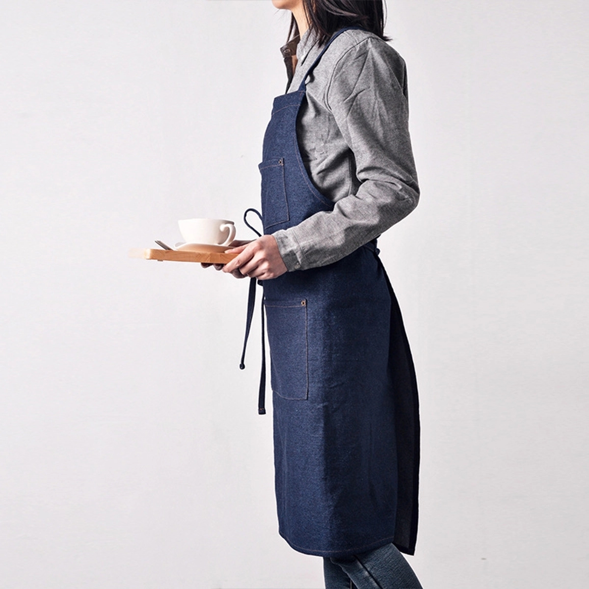 Cotton Denim Apron For Adults 6