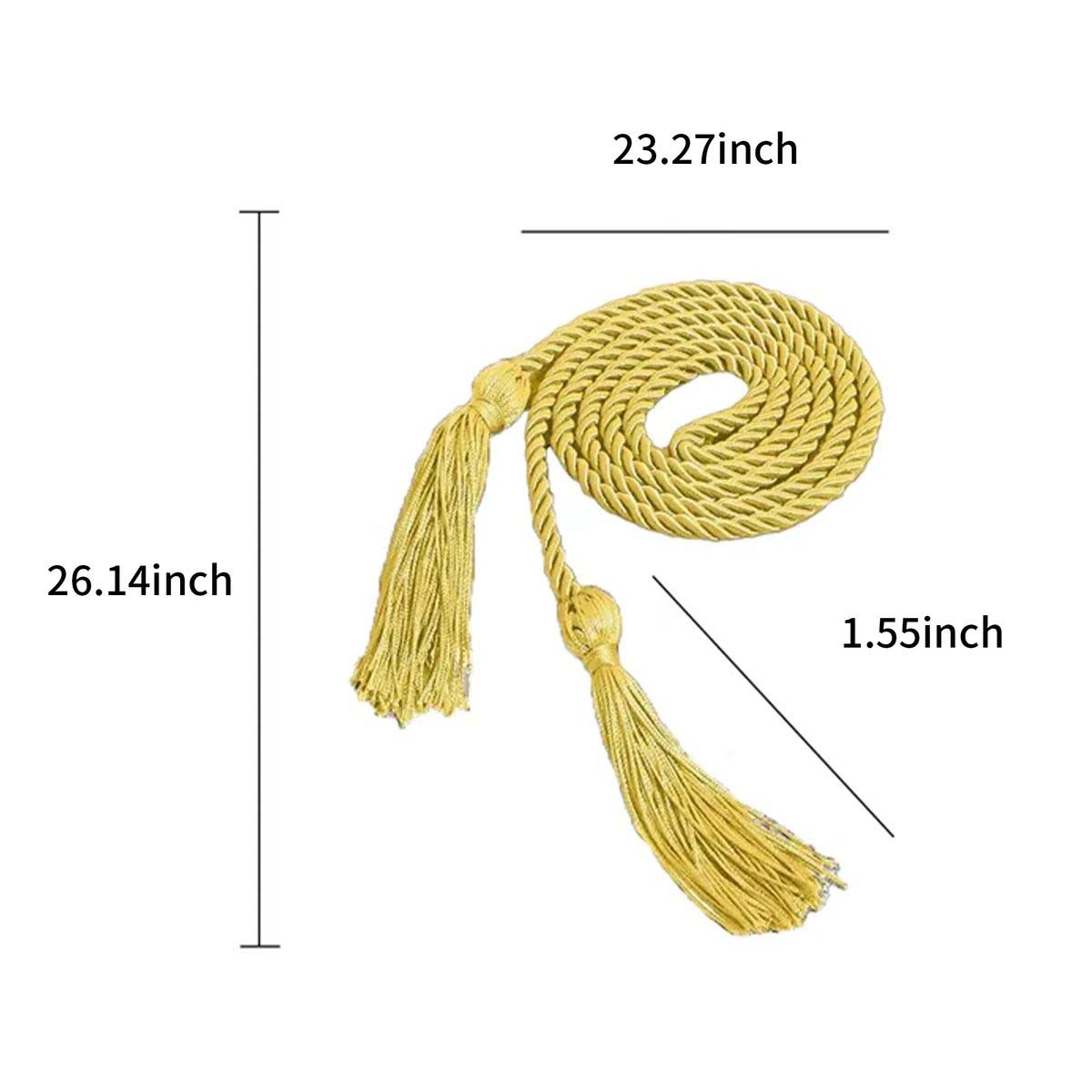 Dual Tone Handwoven Tassel Cord for Events 11