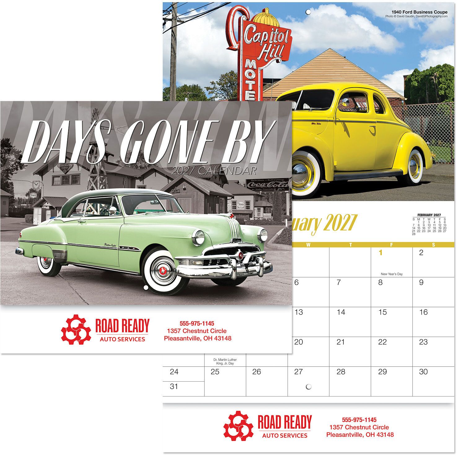 DAYS GONE BY STAPLED WALL CALENDAR 7