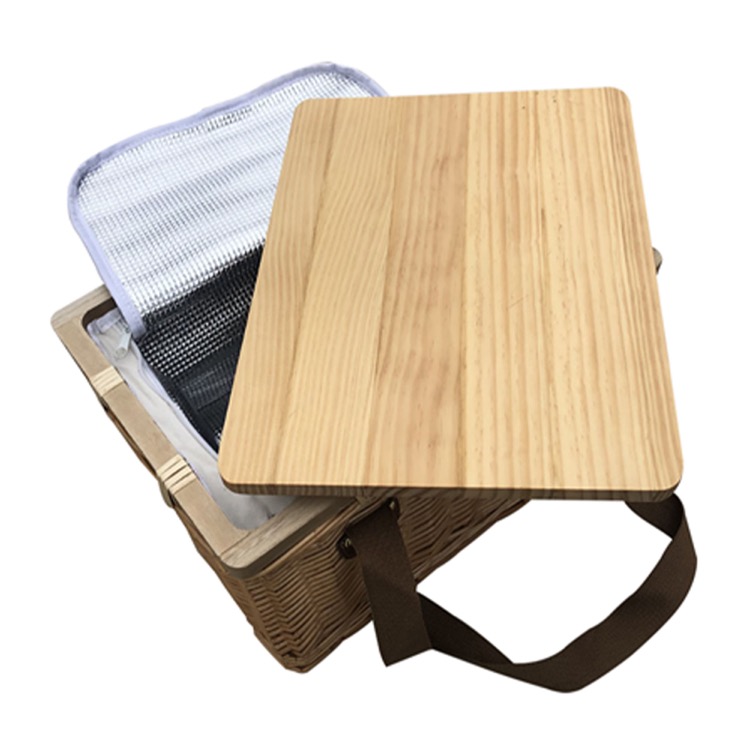 Gold Coast Wicker Picnic Cooler Basketsquare) 2