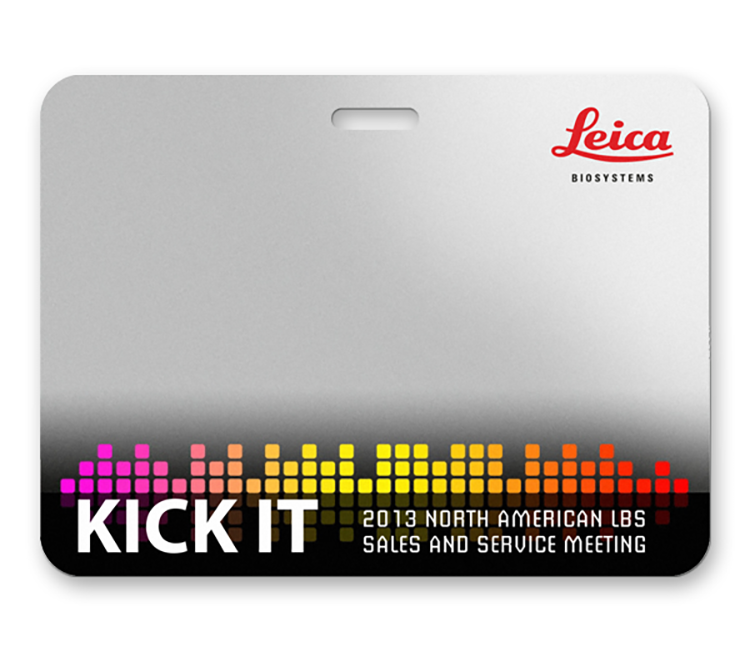 The Atlas full color name badge 3"x 4" 5