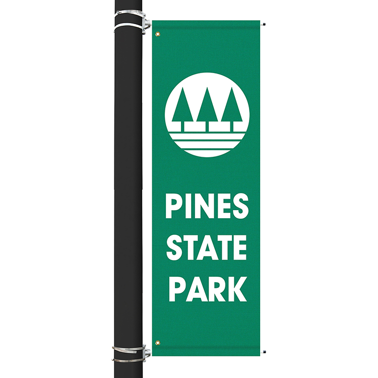 72" x 22" Custom Sunbrella™ Avenue Banner-1 Color Imprint 8