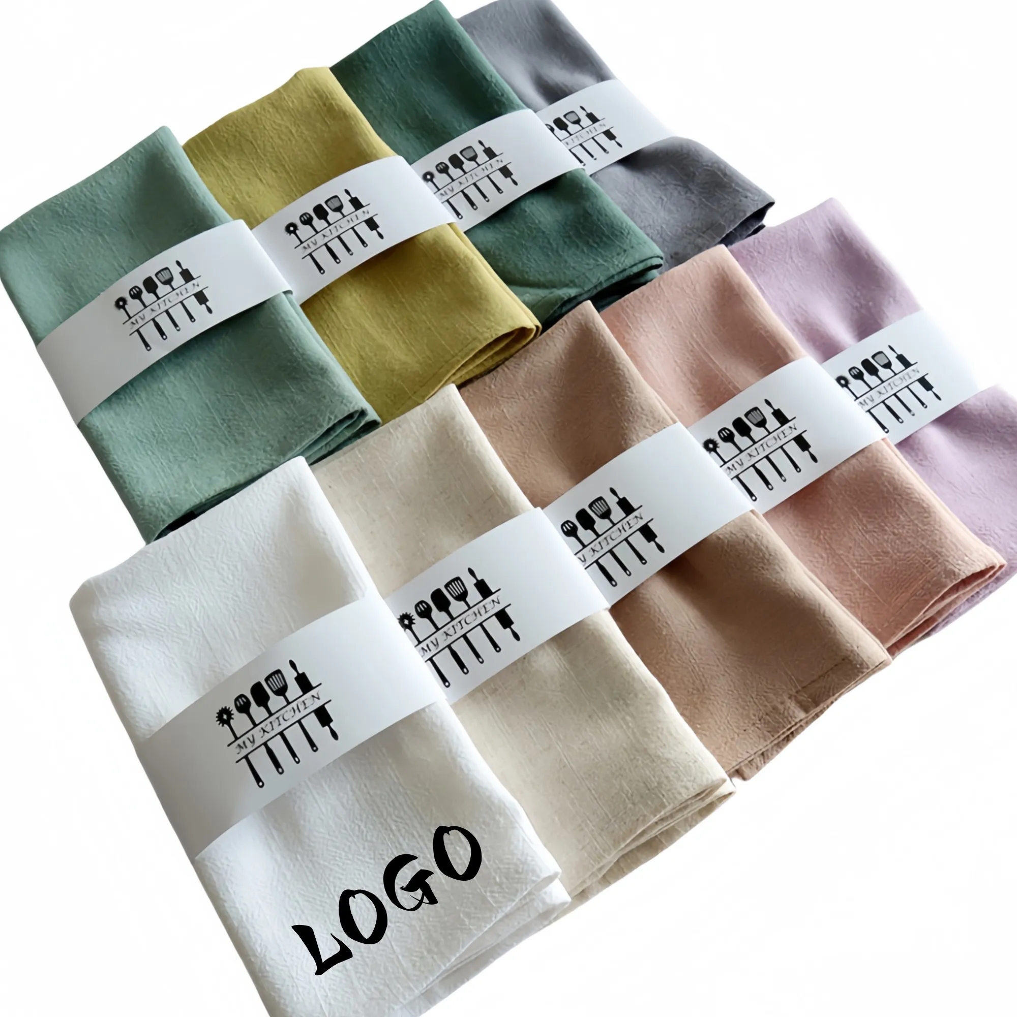 Premium Eco-Friendly Plain Cotton Linen Napkin 2
