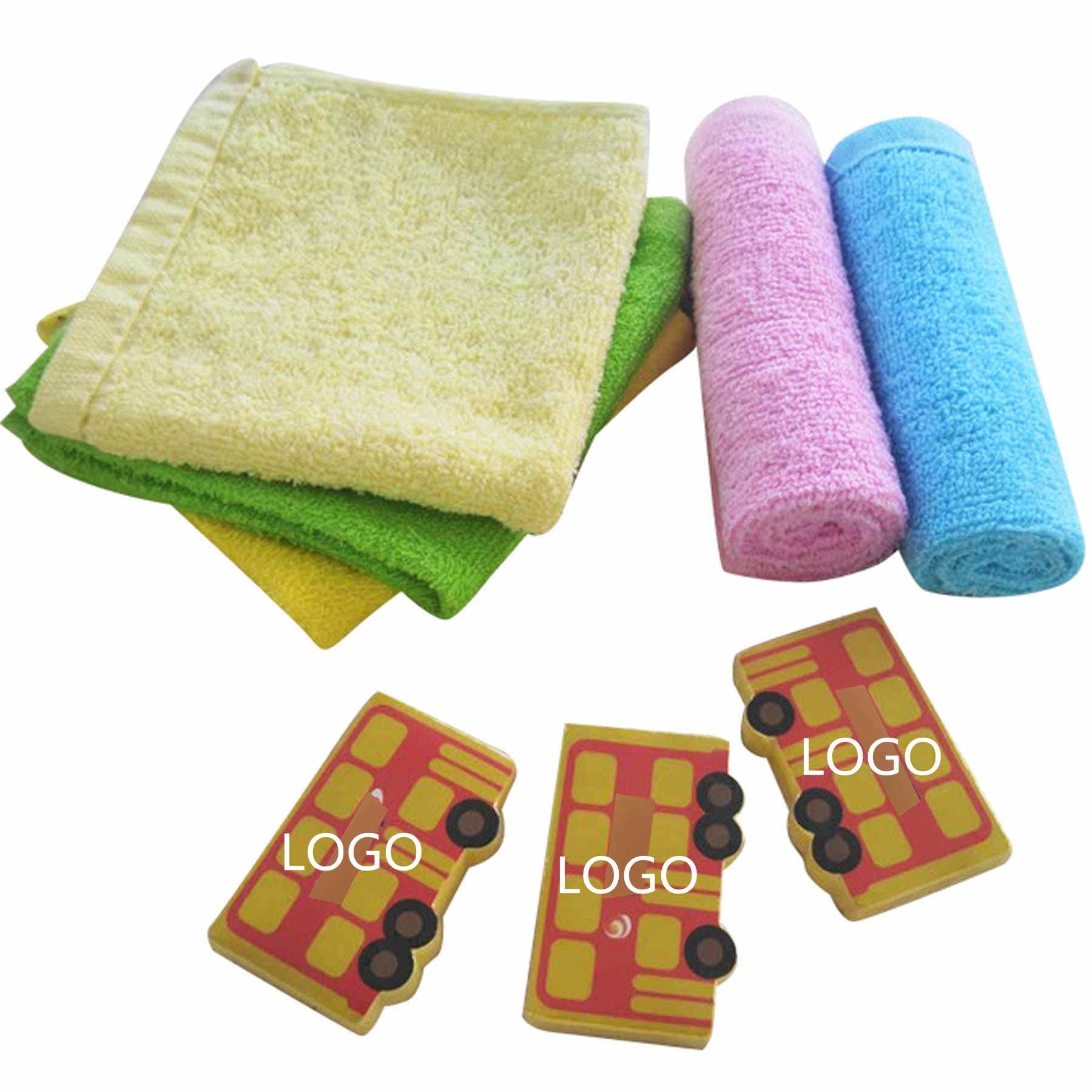 Portable Custom Cotton Magic Compressed Towel With OEM Shape 1