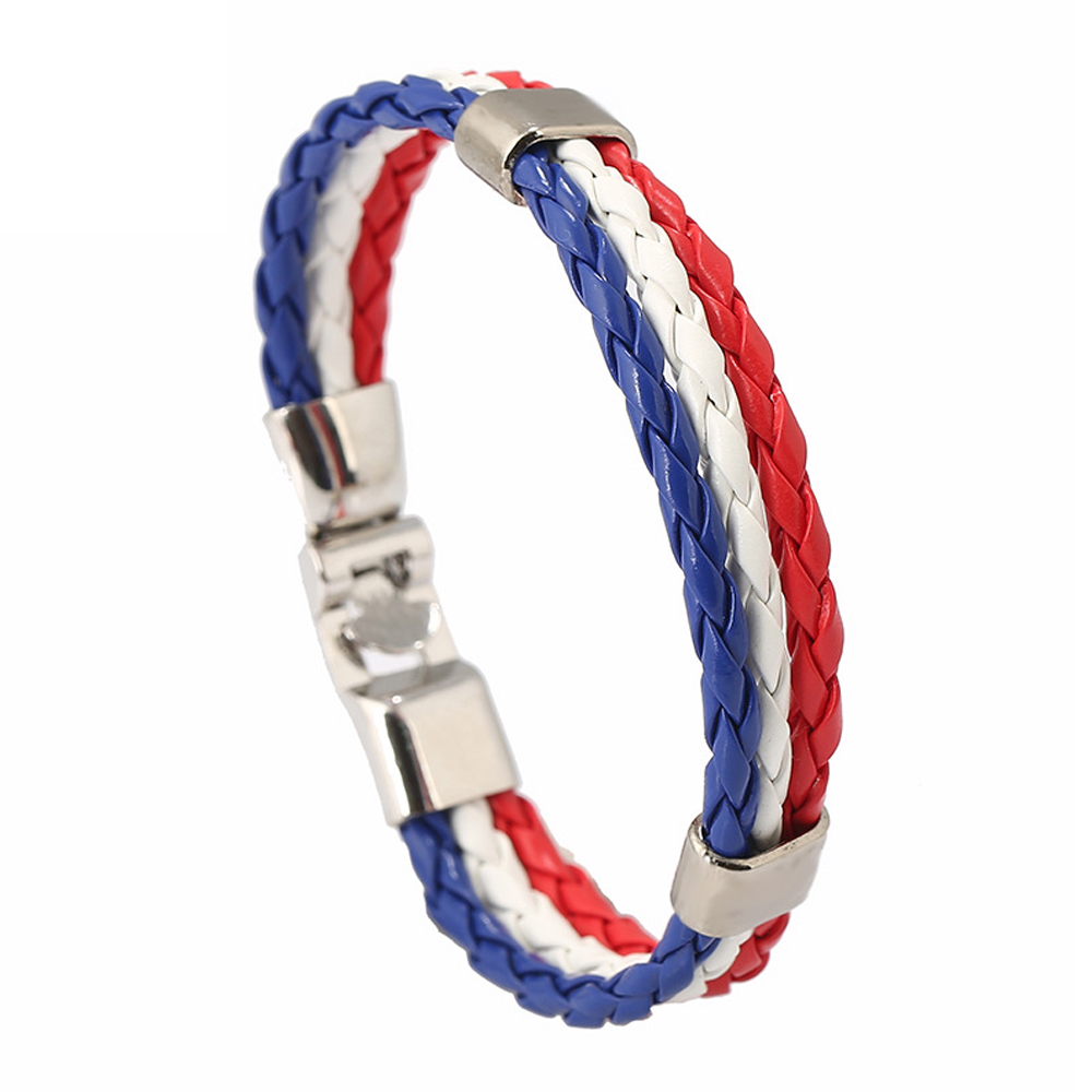 Qatar World Cup National Flag Woven Bracelet 3