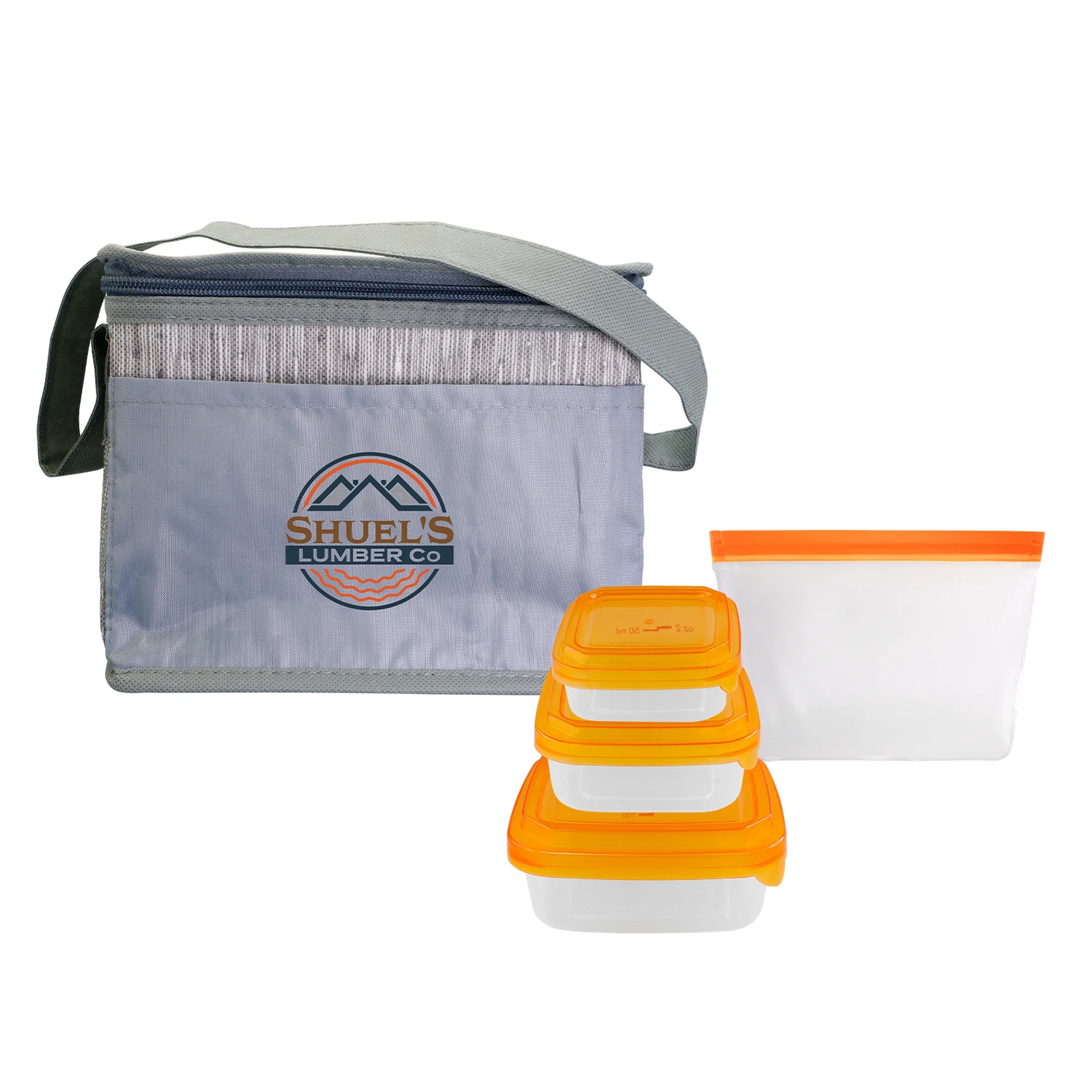 Gray Graph Portion Control Reusable Lunch Set 11