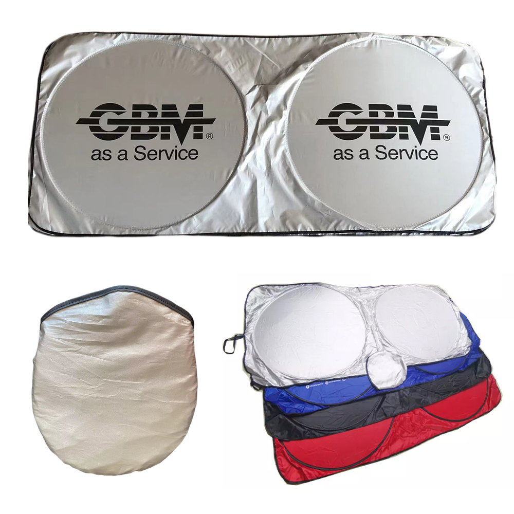 Foldable Car Sun Shade W/Pouch 4