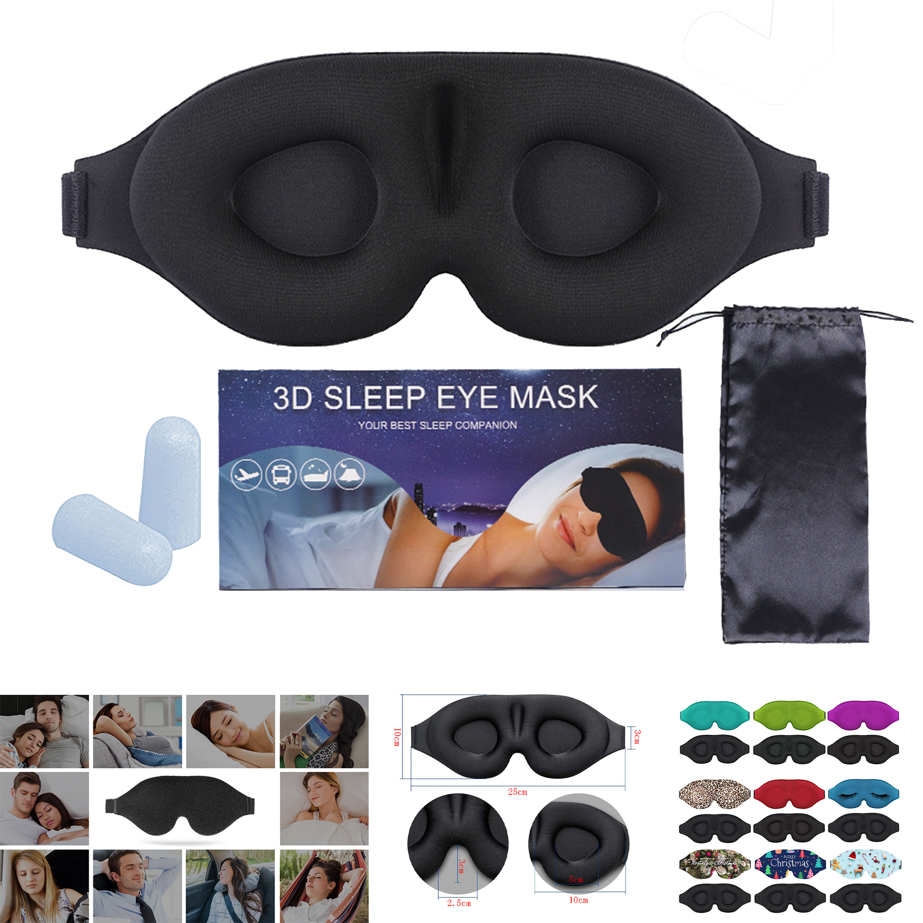 Sleep Eye Mask for Men Women