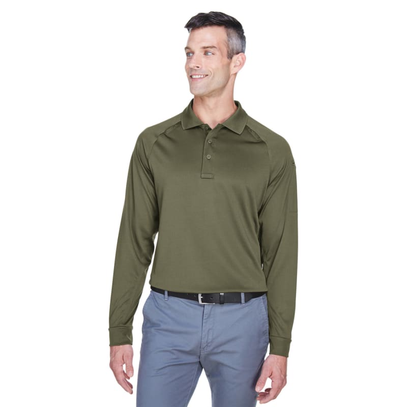 Harriton Men's Advantage Snag Protection Plus Long-Sleeve Tactical Polo 6
