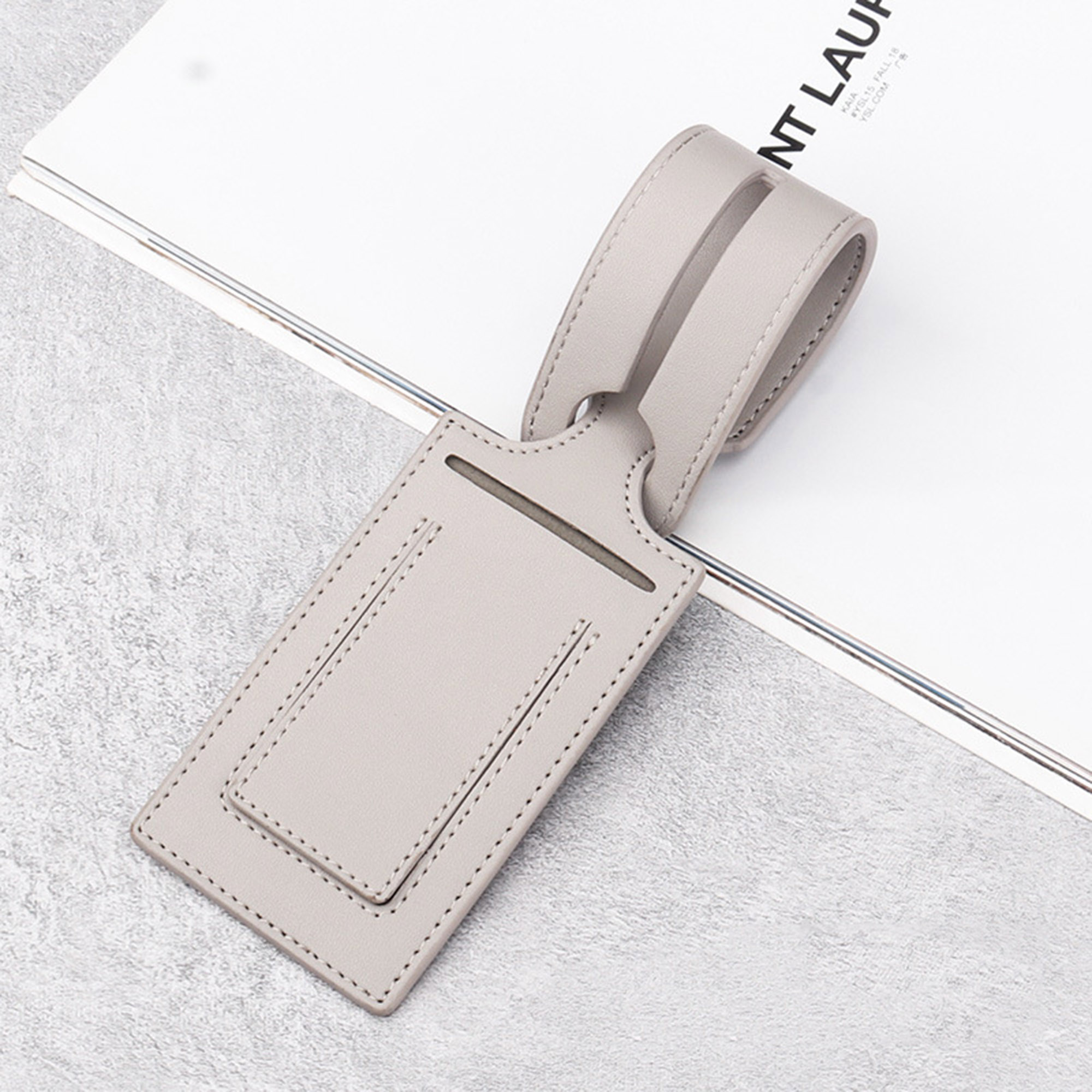 Premium Vegan Leather Luggage Tag for Suitcase 3