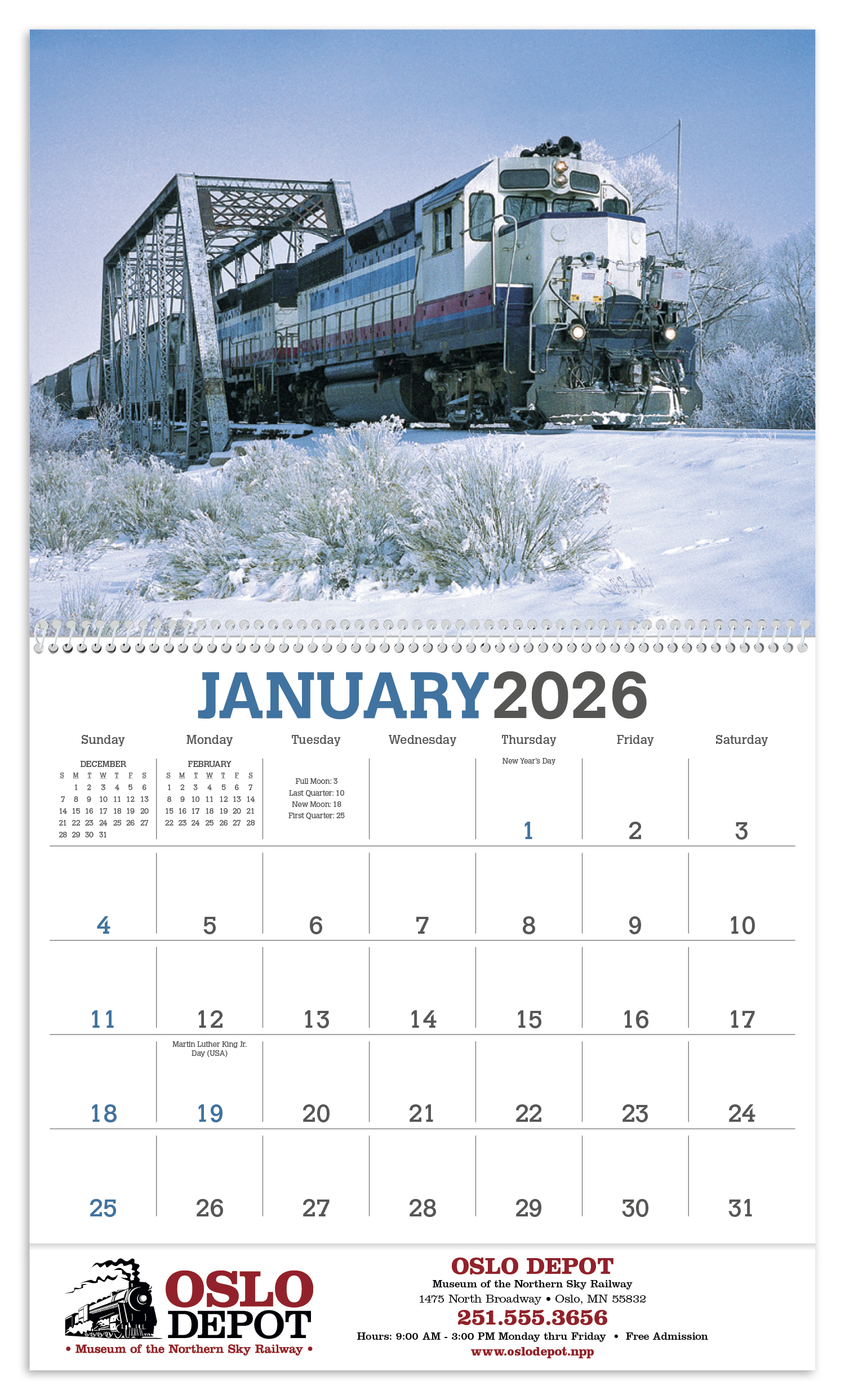 Triumph® Calendars Trains Calendar 8