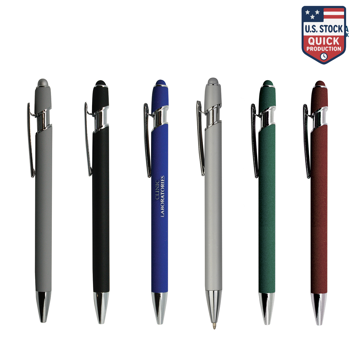Metal Pen and Stylus with Soft Rubber 10