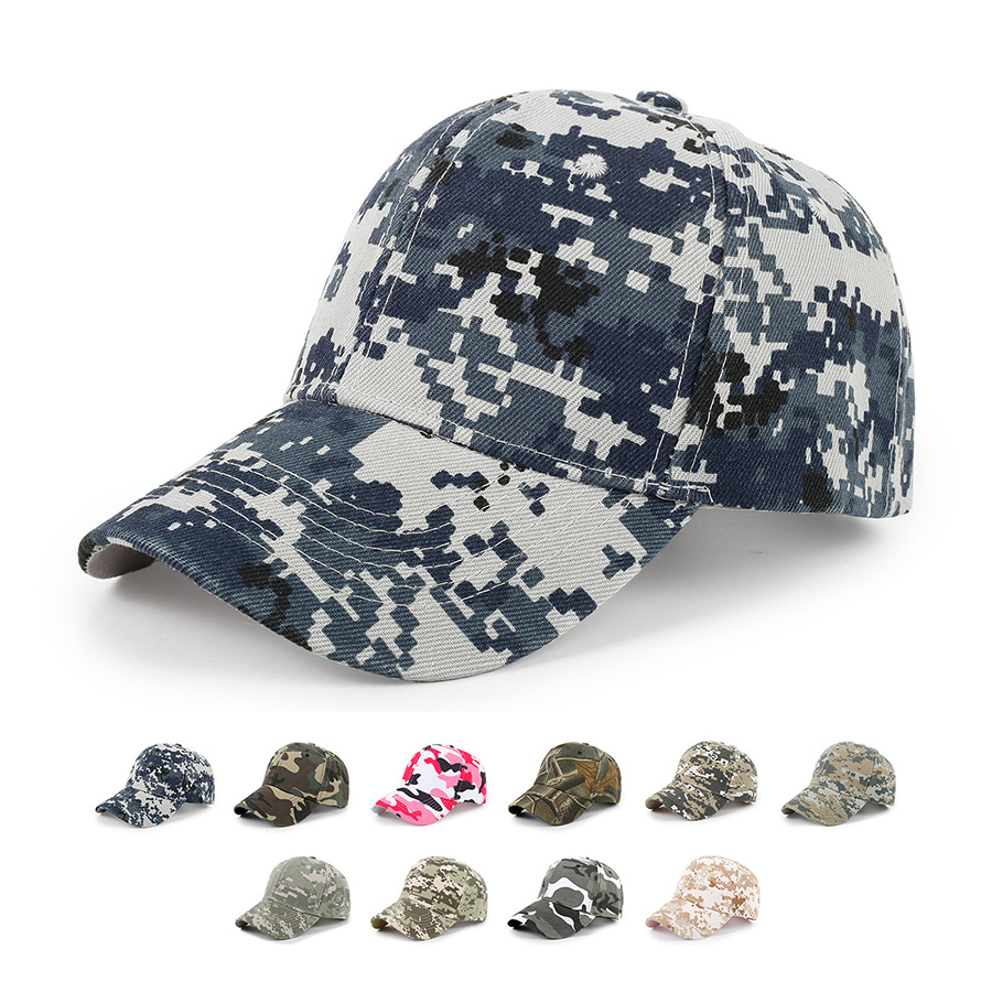 Stock Camo Polyester 6-Panel Baseball Cap 10