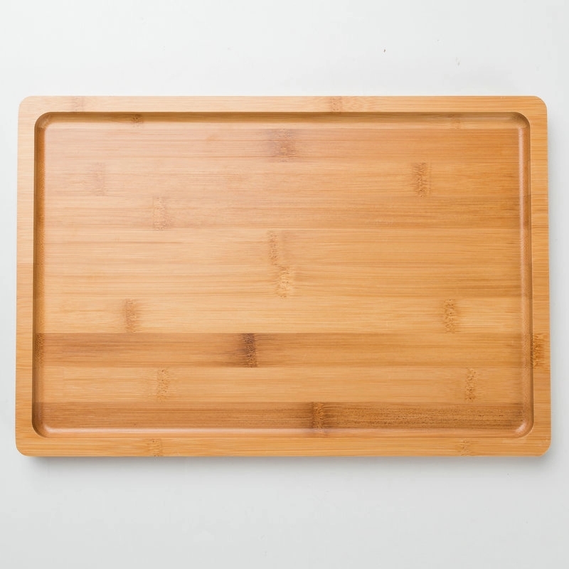 Square Wood Dinner Plate 1