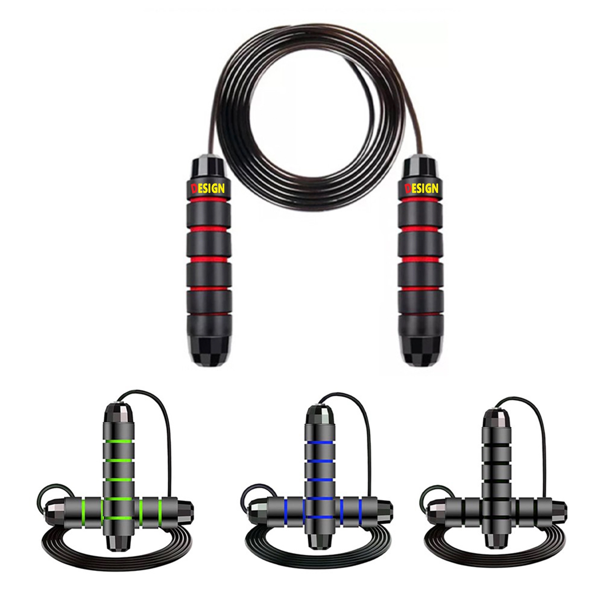 Adjustable Steel Jump Rope with Foam Handles 4