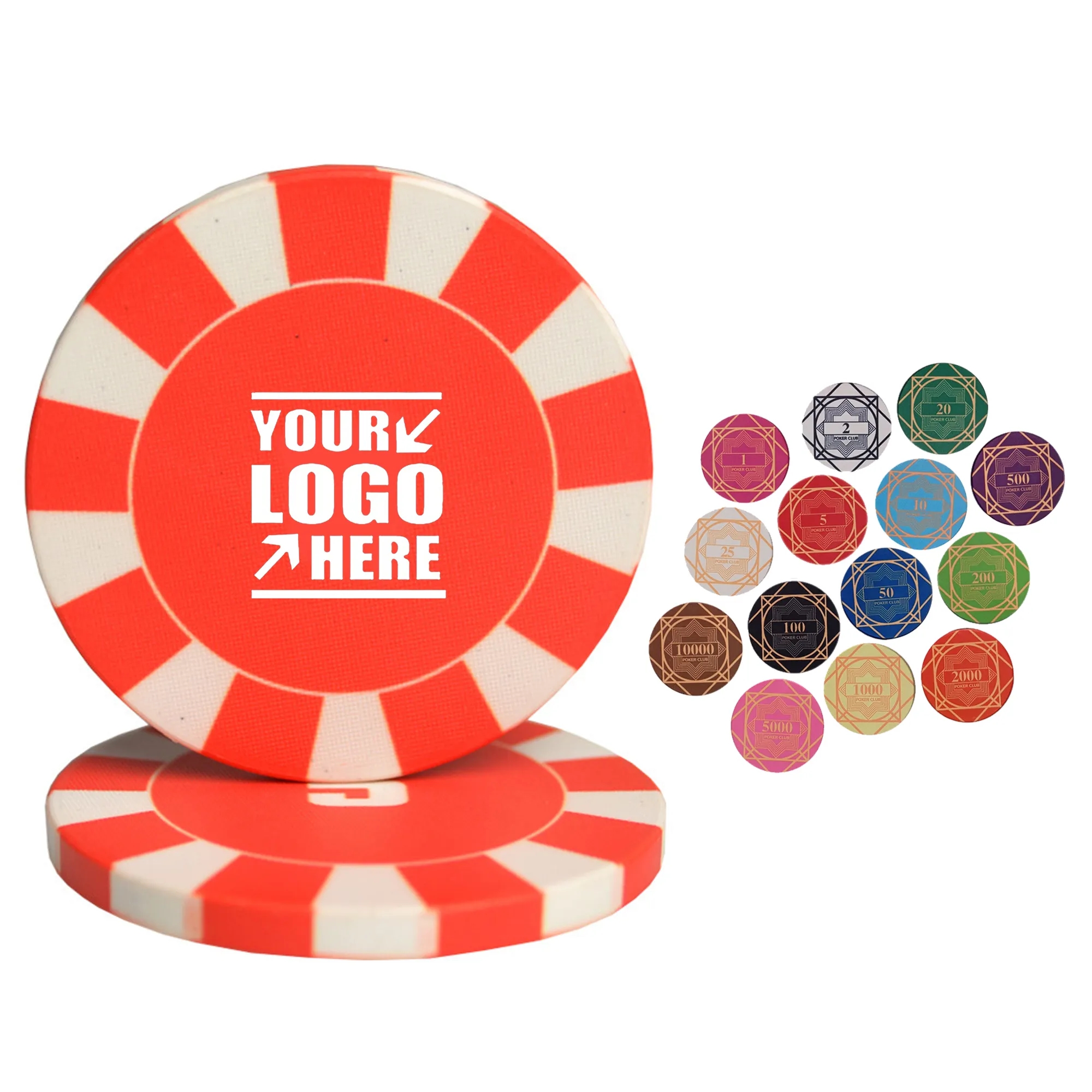 Full Color Ceramic Poker Chip 2