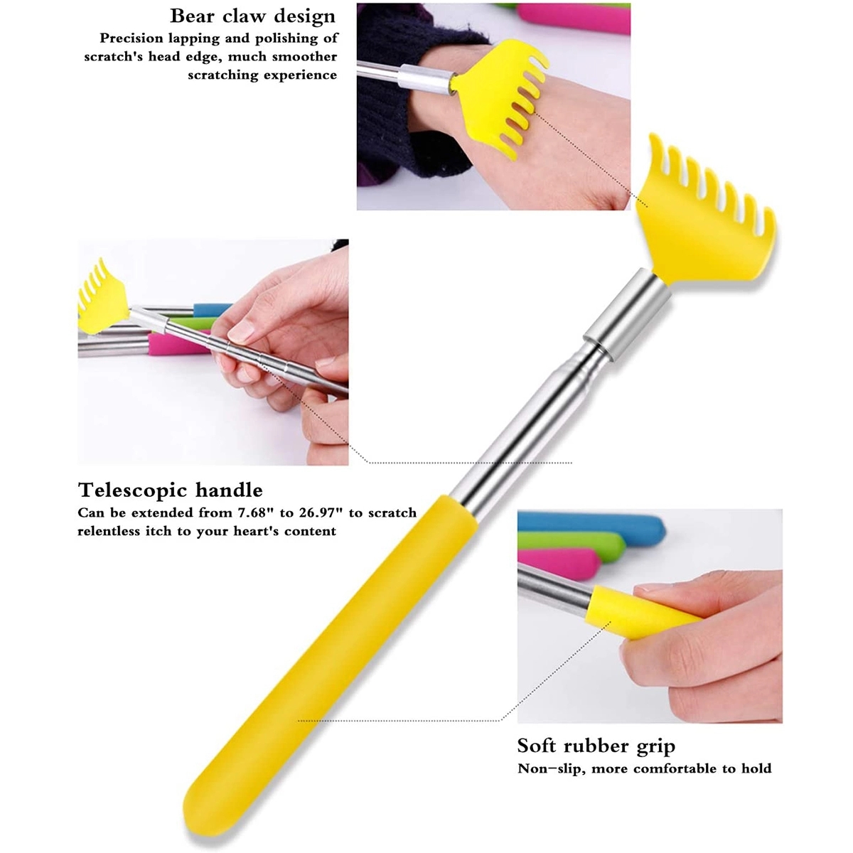 Retractable Metal Back Scratcher 2