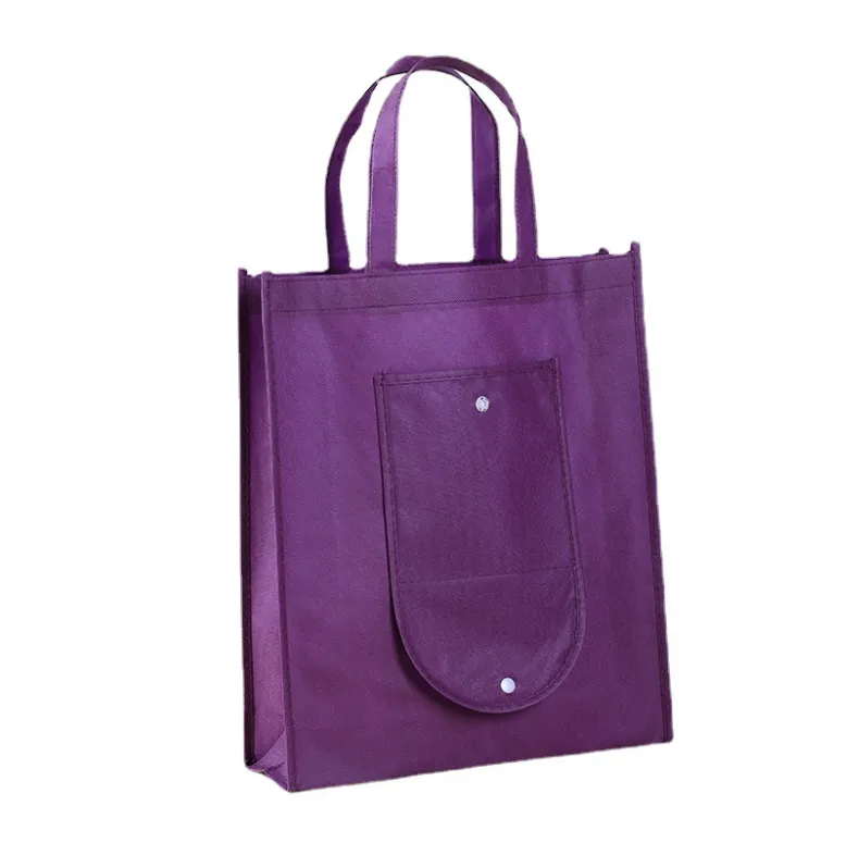 80 GSM Foldable Non Woven Tote Bag W/Snap 3