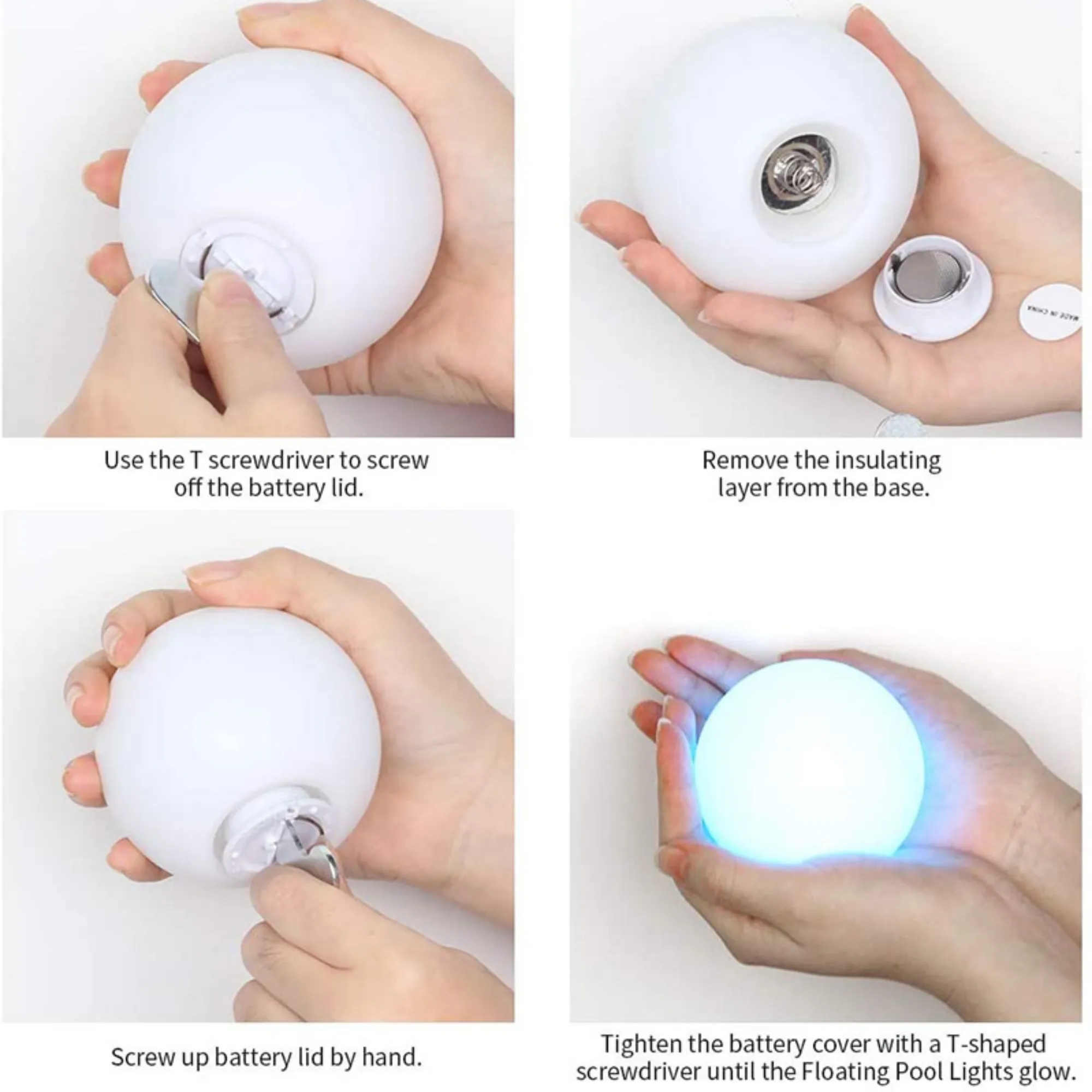 LED Waterproof Remote Controlled Glowing Ball Light 4