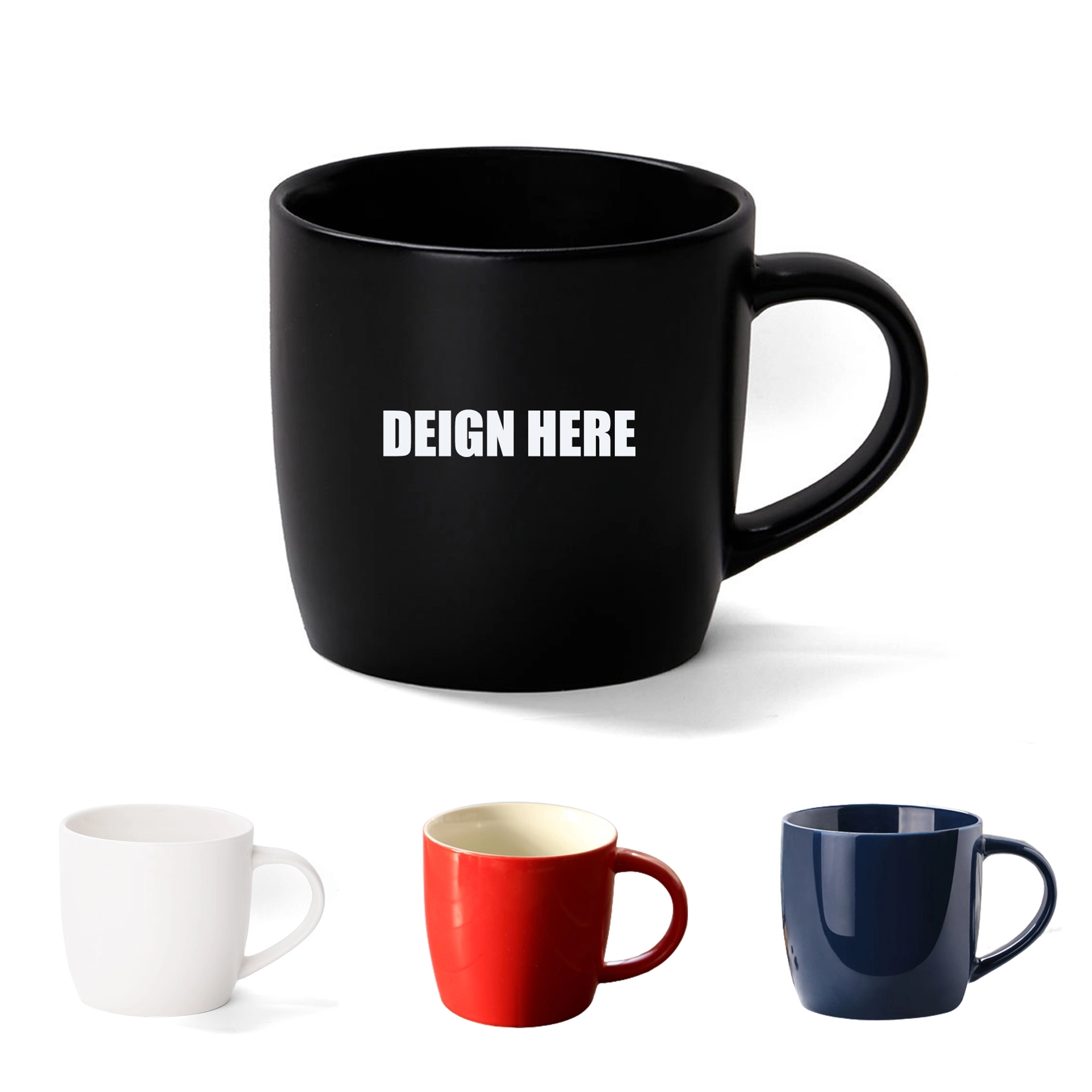 16 OZ. Fine Ceramic Coffee Mugs