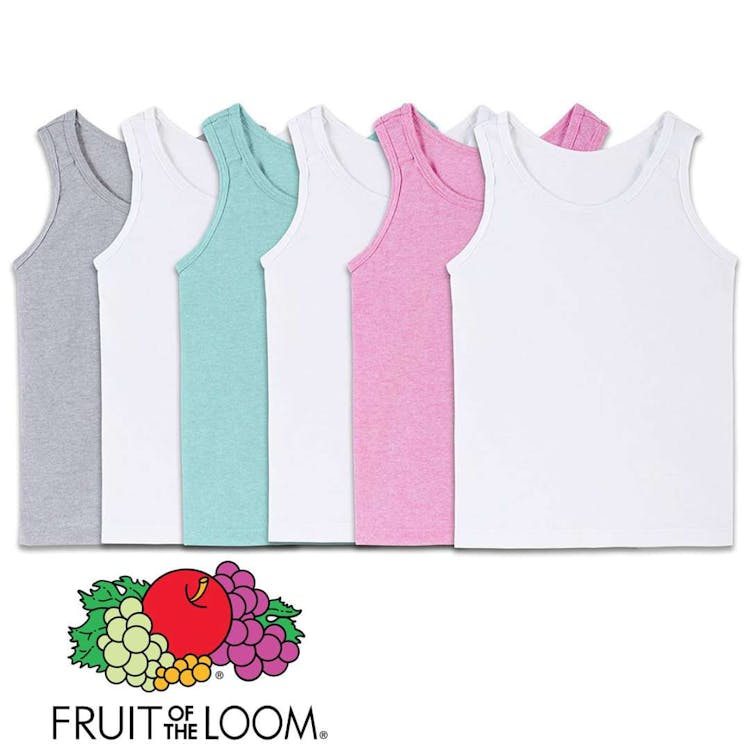 Fruit of the Loom Girls Tank Tops - Sizes Medium 5 pack 1