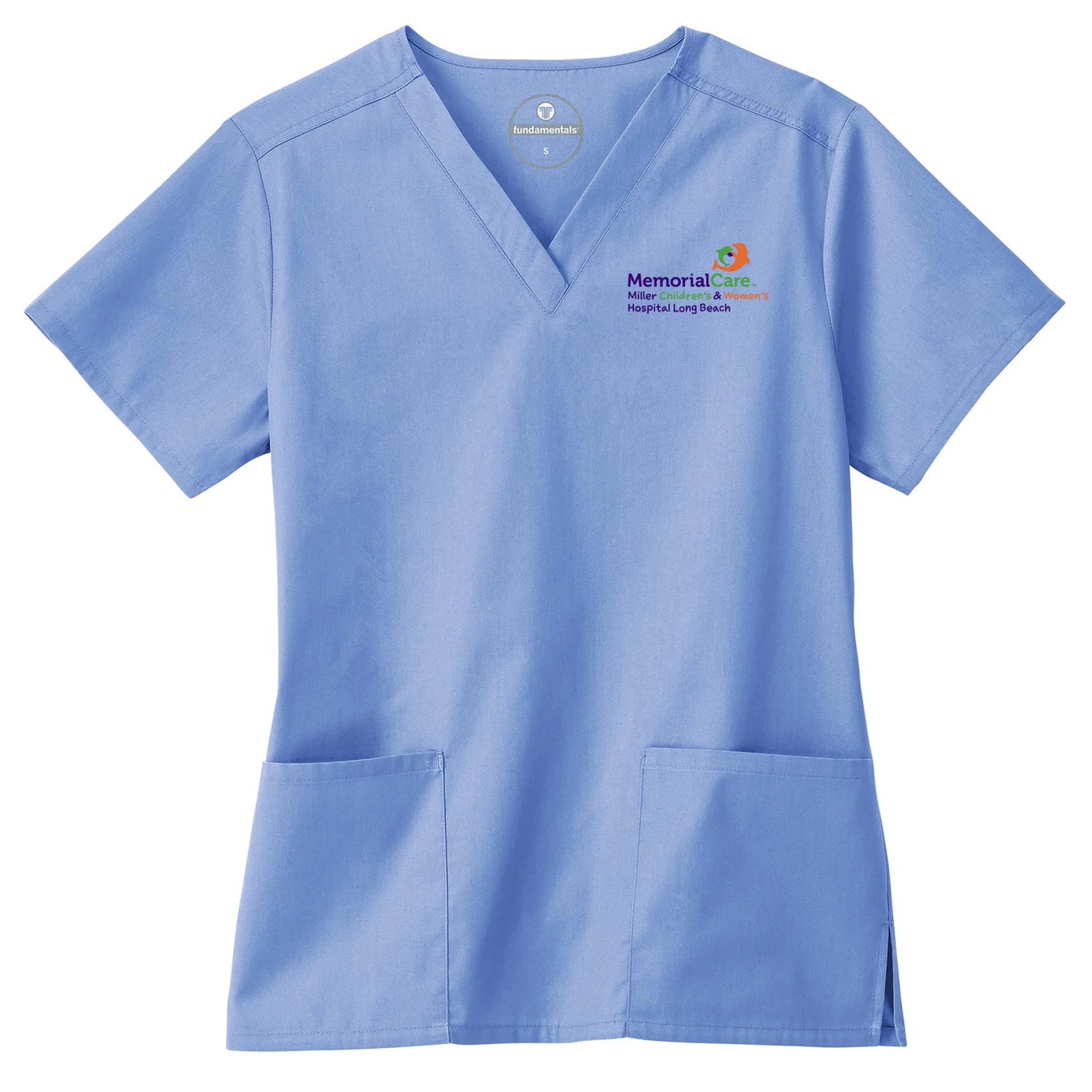 FUNDAMENTALS LADIES TWO POCKET V-NECK TOP