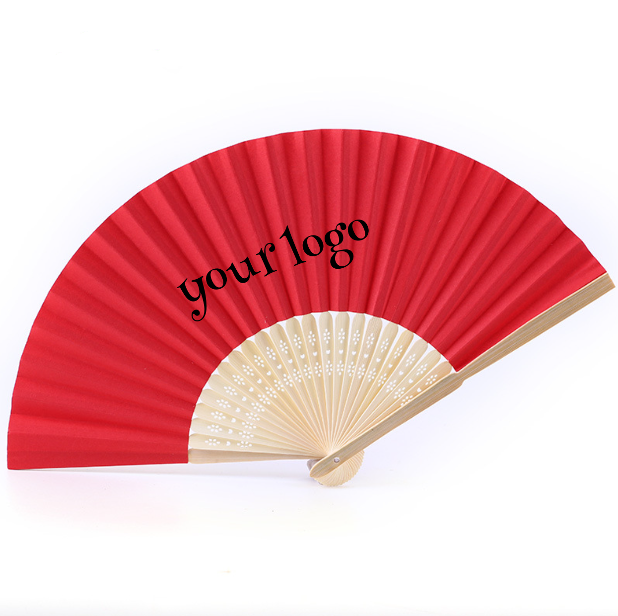 Bamboo Handheld Paper Folded Fans 6