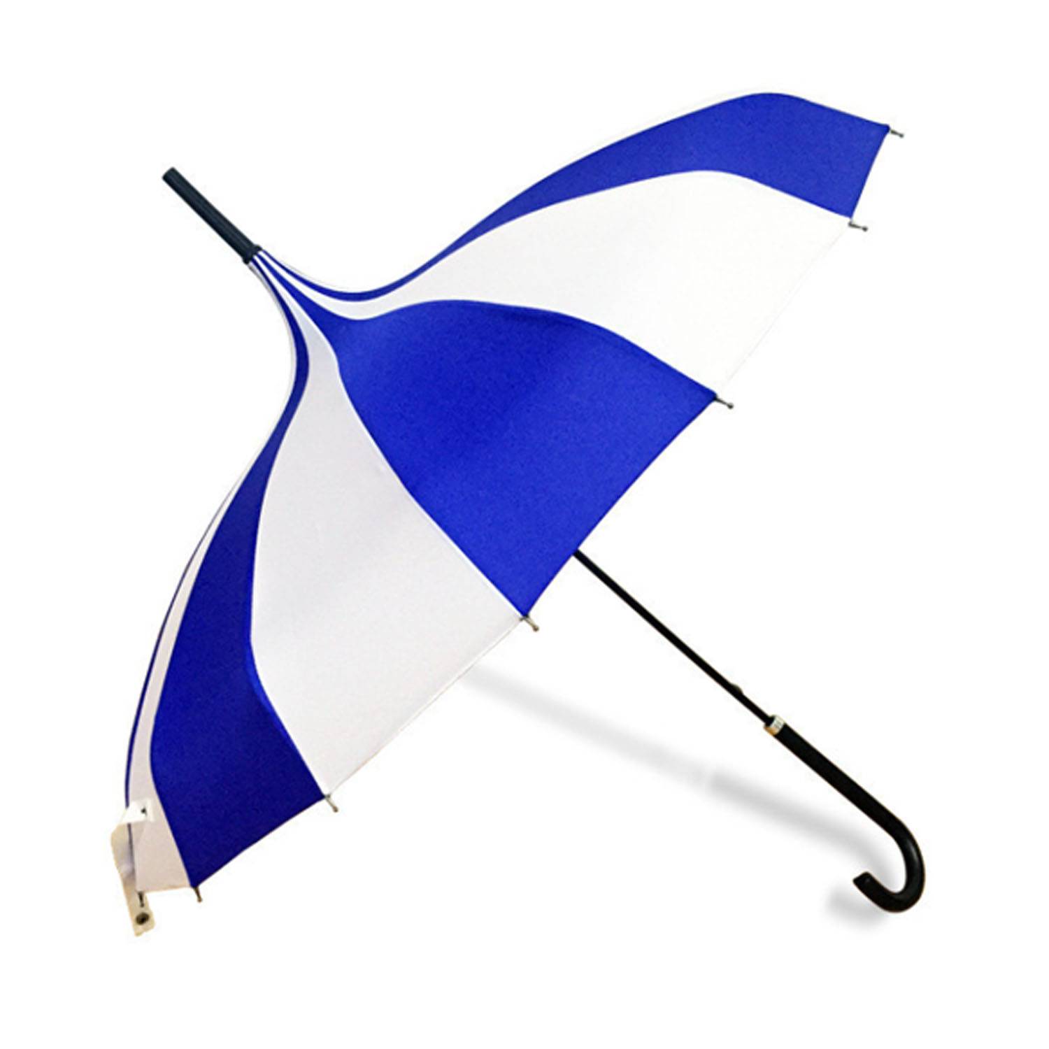 block striped pagoda pattern stick umbrella 5