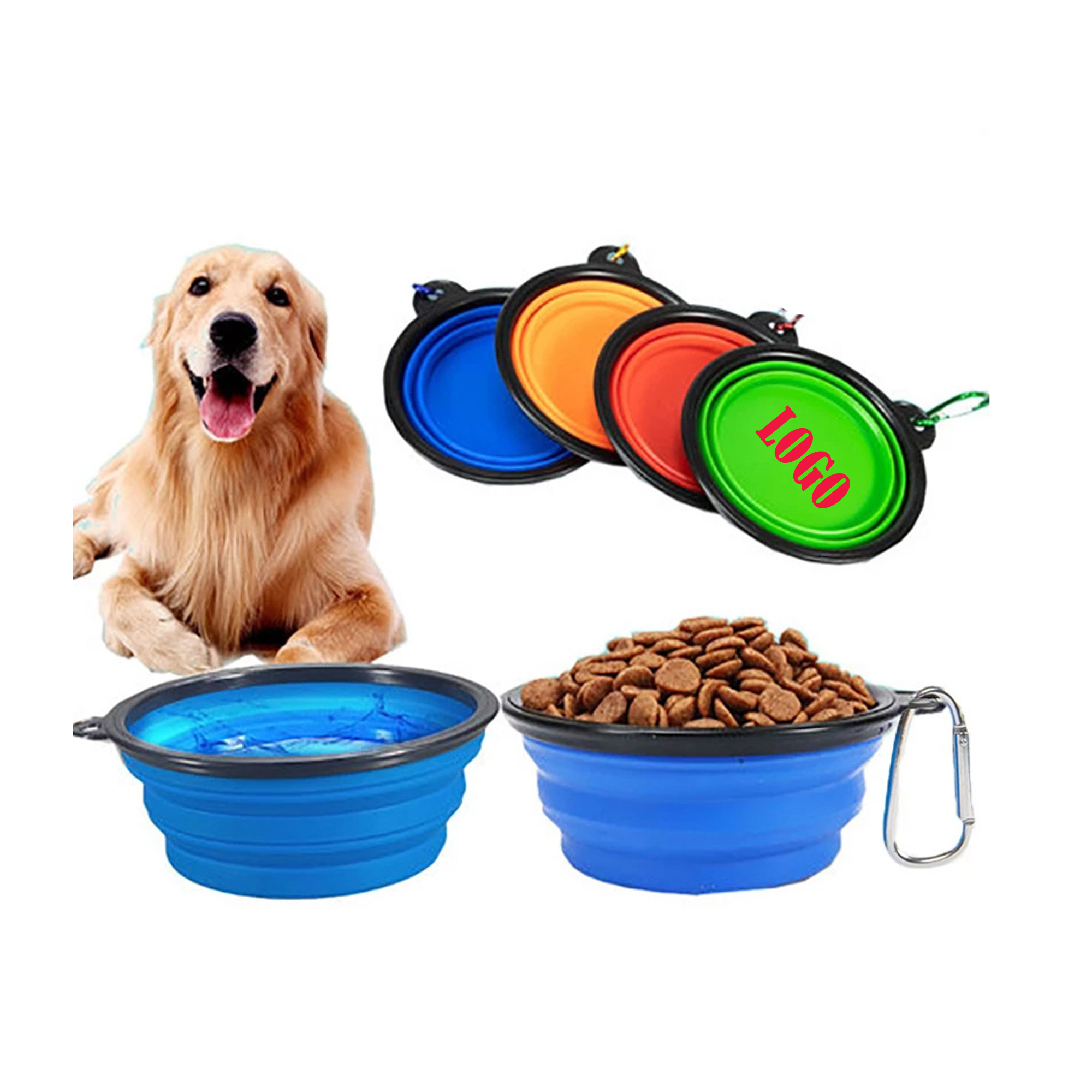 Portable Collapsible Bowl For Travel MOQ100 2
