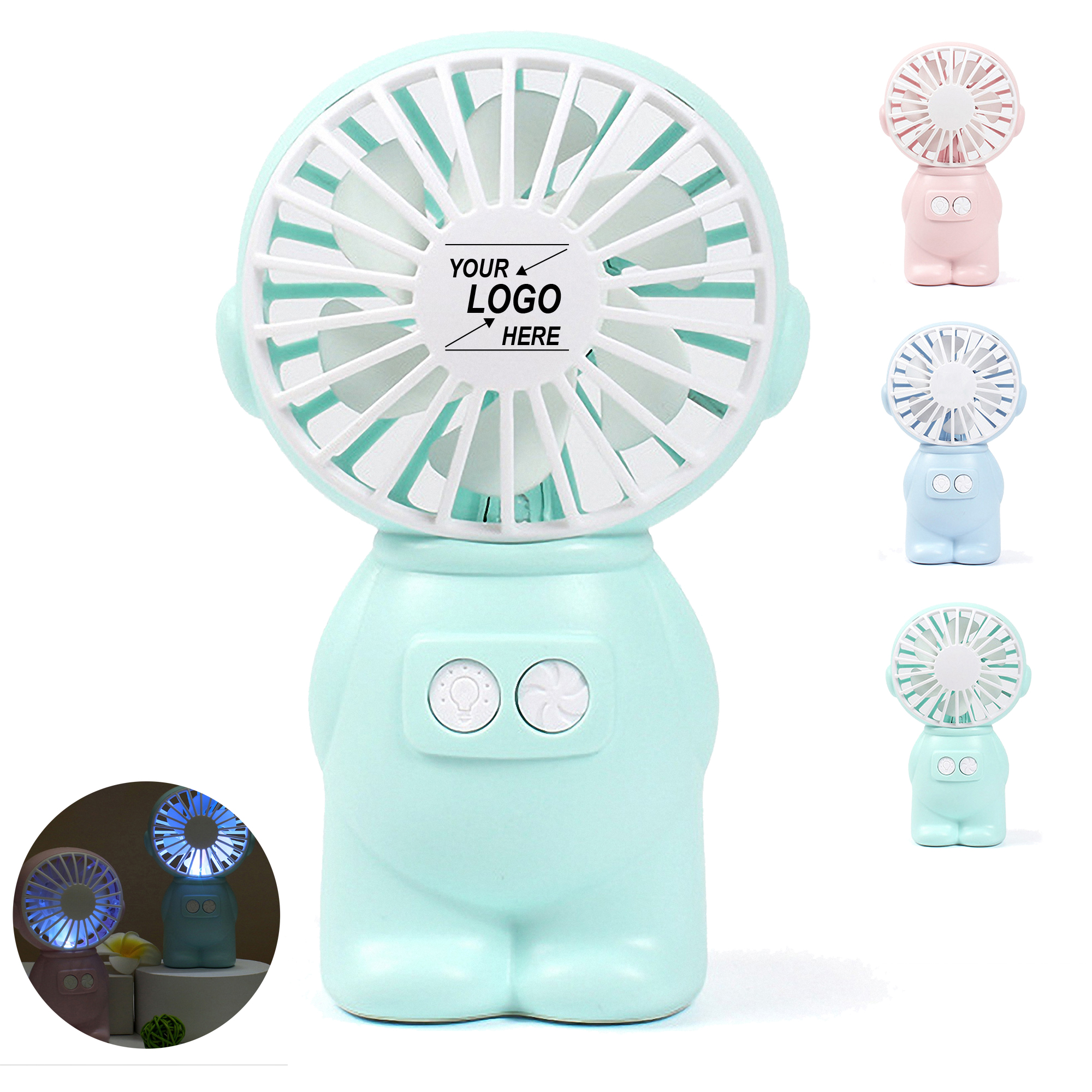 USB Rechargeable LED Pocket Fan 2