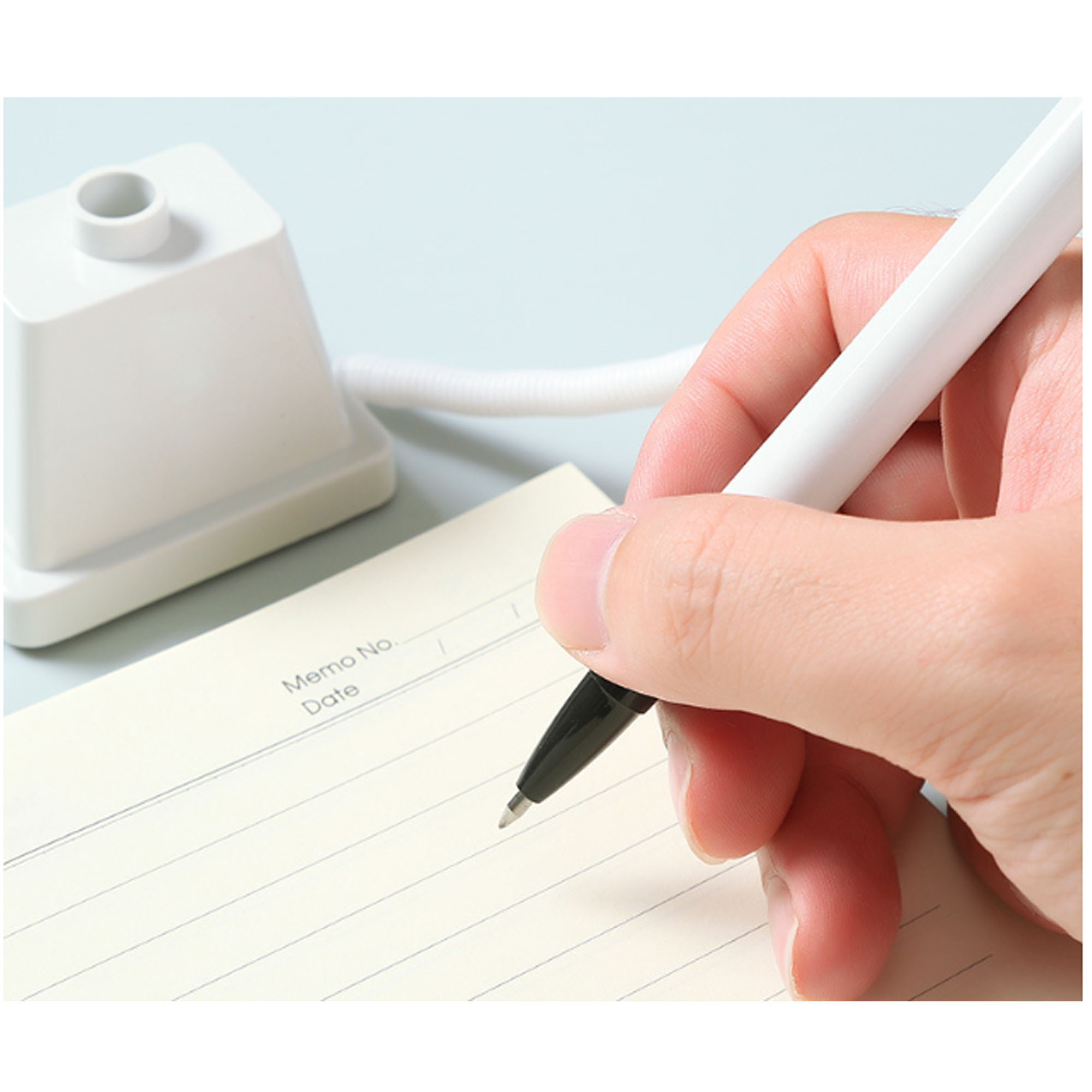 Fixed Signature Pen with Bullet Head Base and Rope Attachment 5