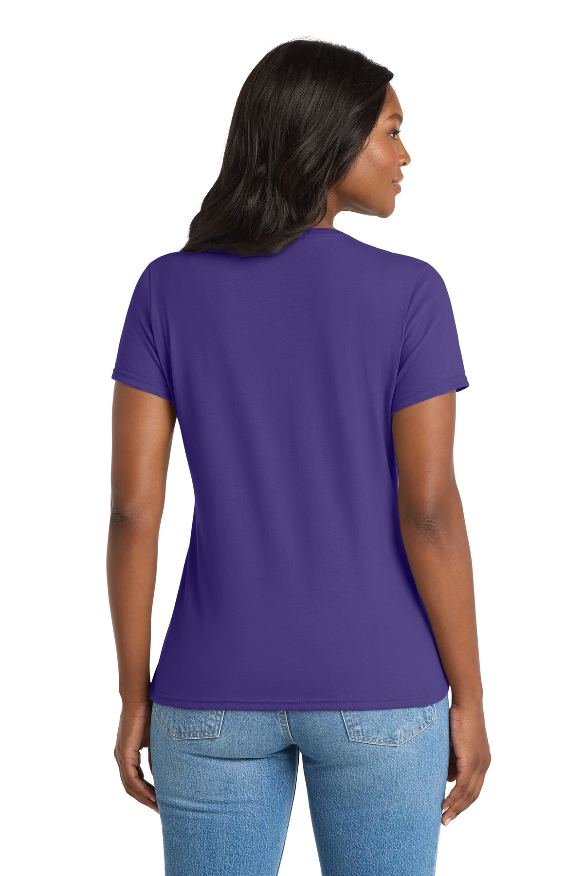 Port & Co Women's Performance Blend V-Neck Tee. LPC381V 8